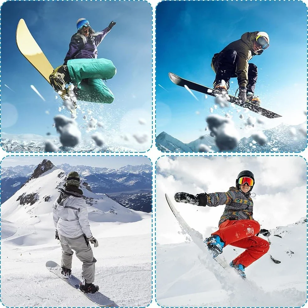 Correas De Tobillo para Snowboard, Repuesto Accesorios Fijación con Correa para Esquís 4 Piezas