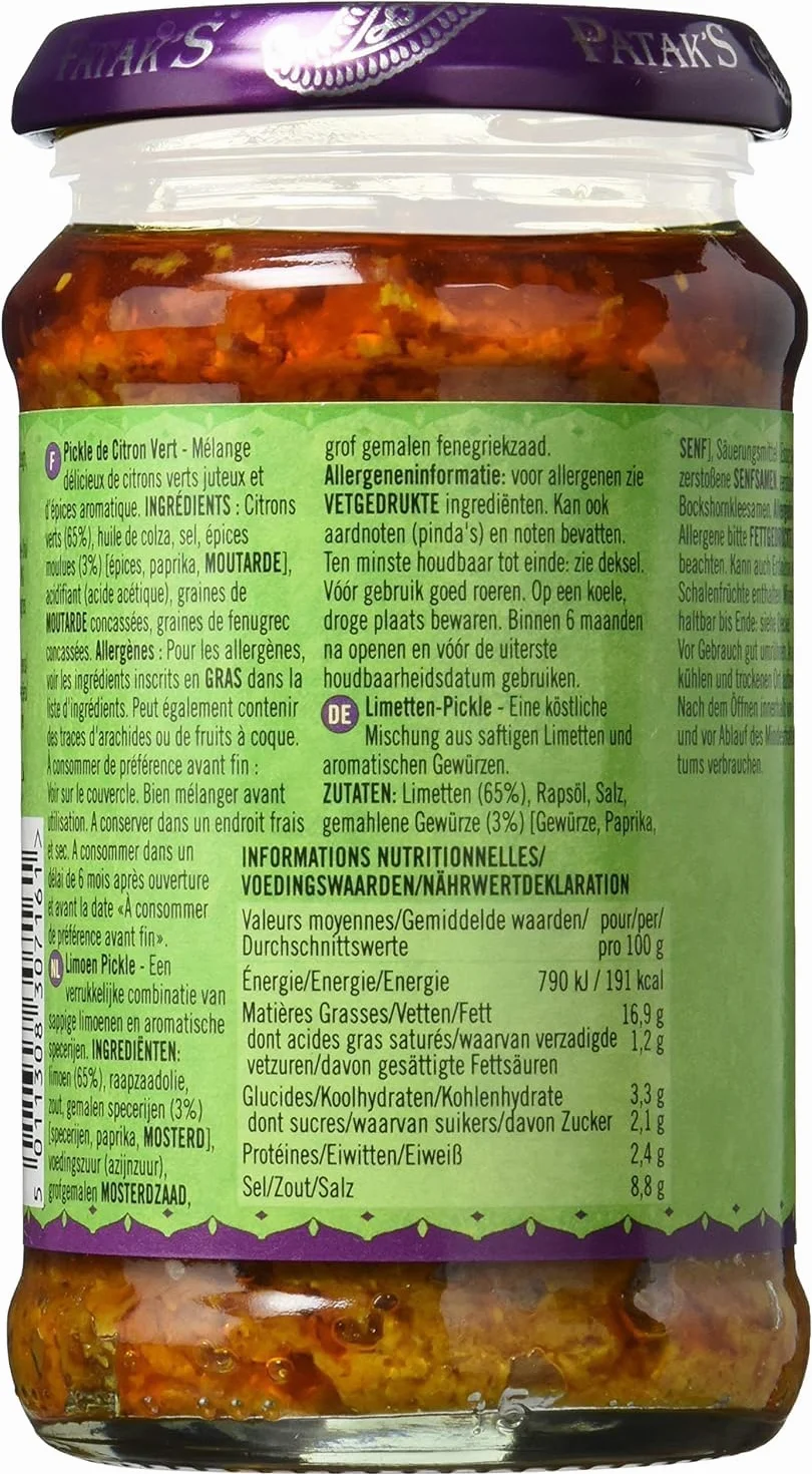 - Pataks - Lime Pickle | 283g | BUNDLE by Patak's