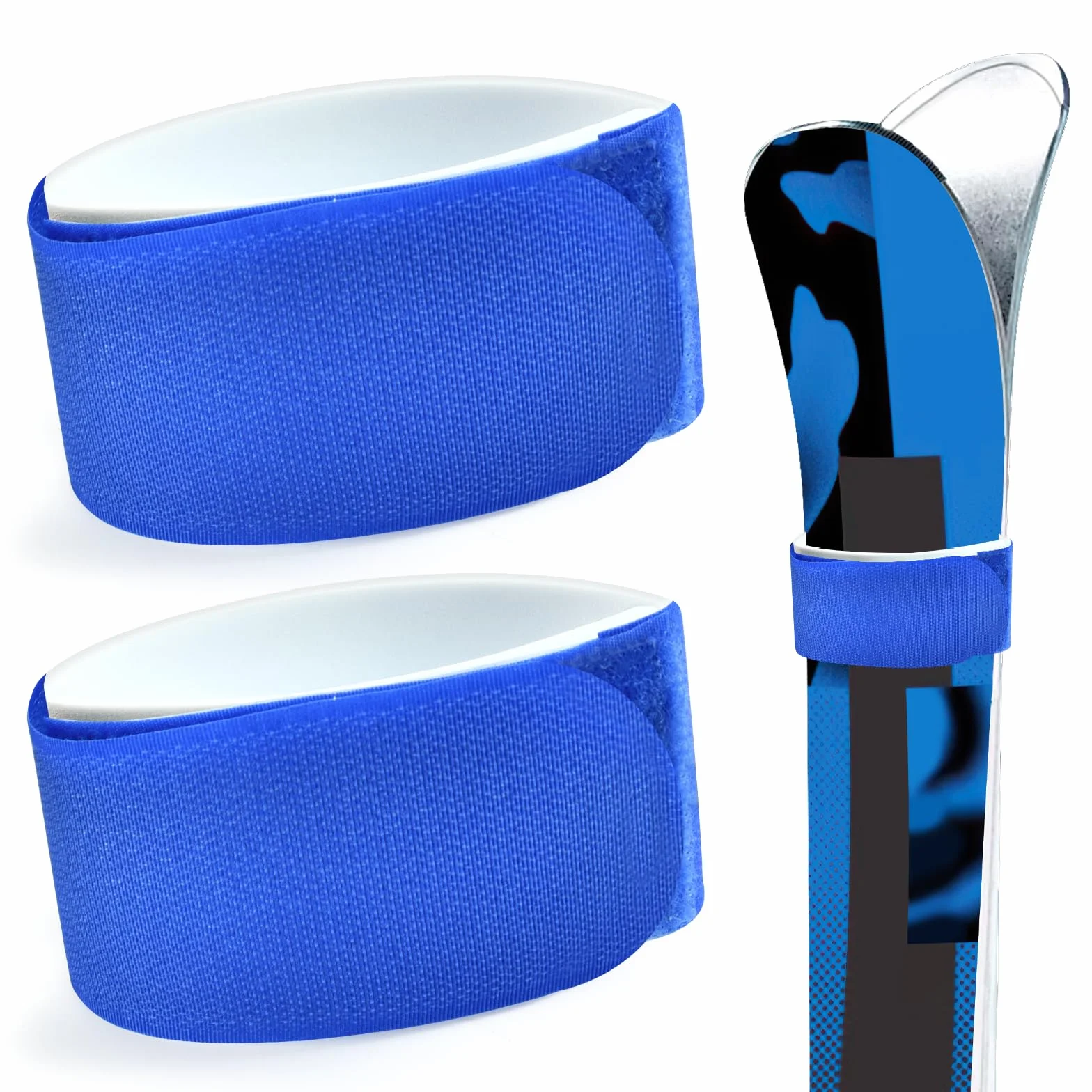 Ski Straps Correas de Esquí Ajustable con Almohadillas EVA para Transporte