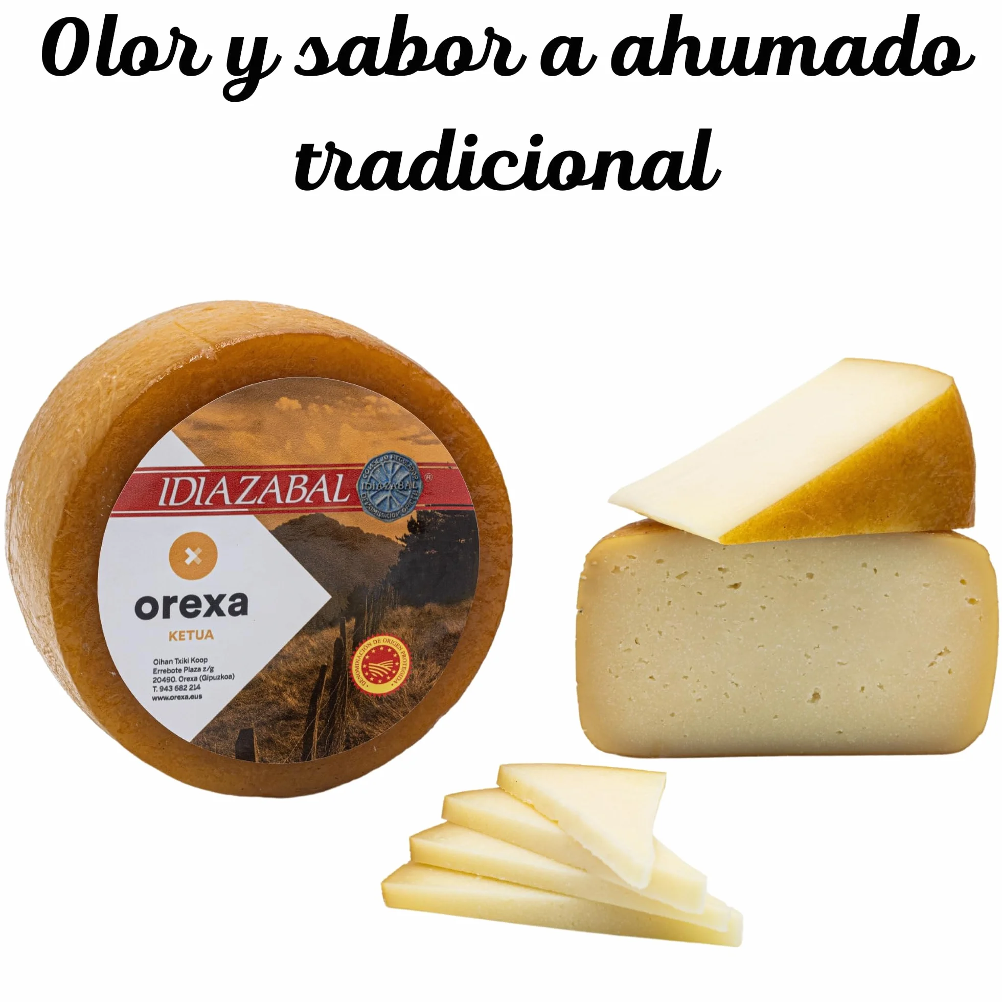 THE BASQUE gourmet, Queso Curado de Oveja D.O. Idiazabal 1,2 kg Ahumado- Empaque al Vacío, Caja Regalo - Para Foodies y Amantes Gourmet - Elaborado con Leche Cruda Oveja Latxa (1,2 Kg, Ahumado)