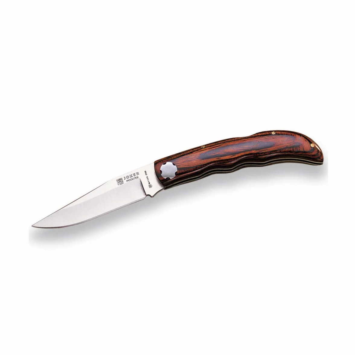 Joker Navaja Deportiva Pointer NR68, Hoja MOVA 9,5 cm, Bloqueo Trasero, Caza, Pesca, Camping