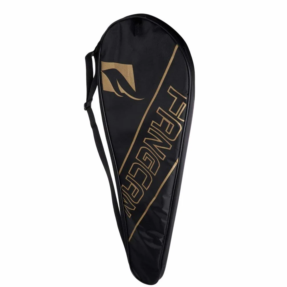 Funda portátil para raqueta de bádminton con cubierta completa, bolsas de transporte suaves y ligeras