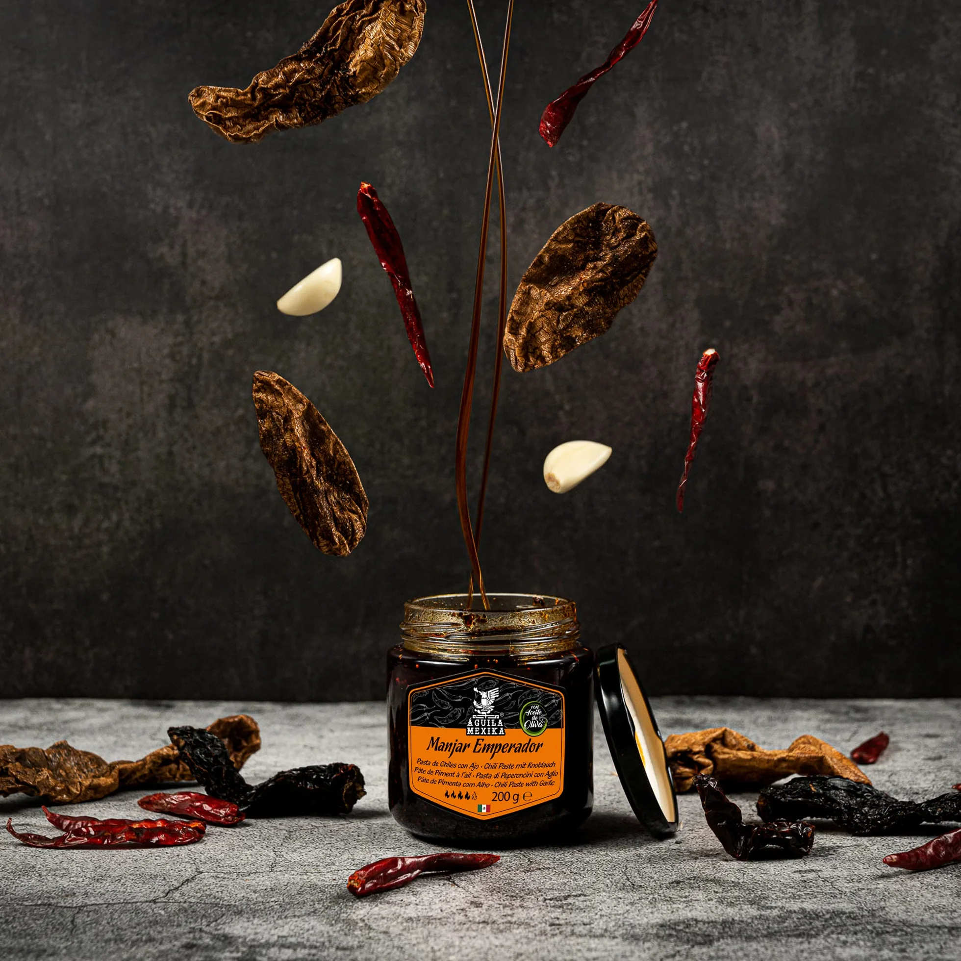 ÁGUILA MEXIKA 3-Pack Escencial Set de salsas picantes gourmet mexicanas ingredientes naturales