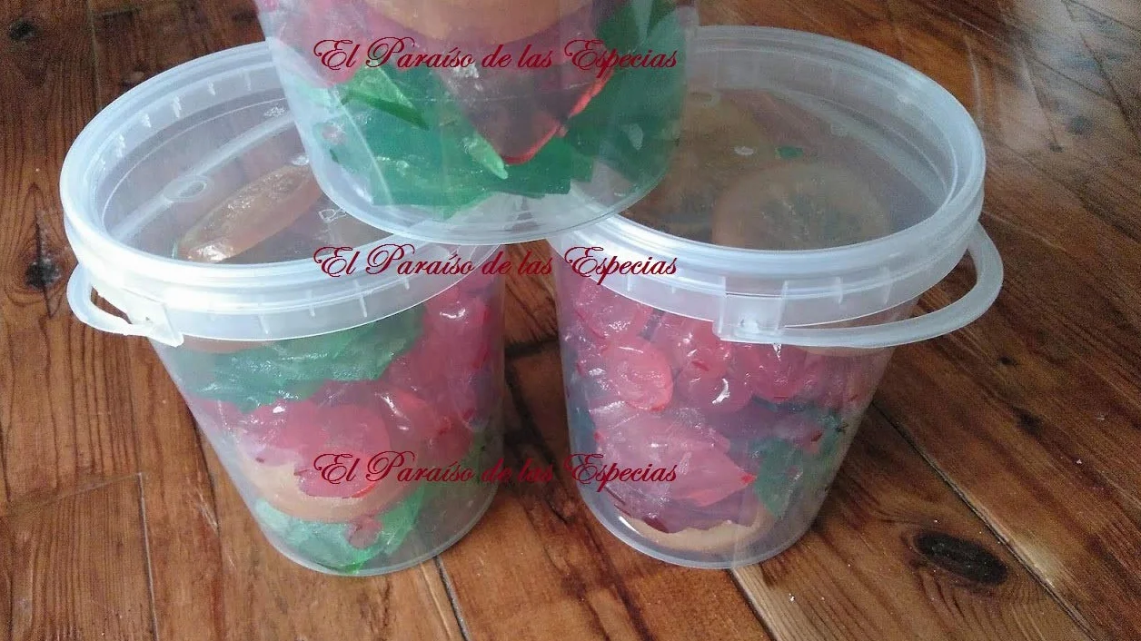 El Paraíso de las Especias Roscón de Reyes Fruta Escarchada Decoración 1000 grs - Panettone Italiano Fruta 1 kg -Fruta Confitada en Formato de Cubo