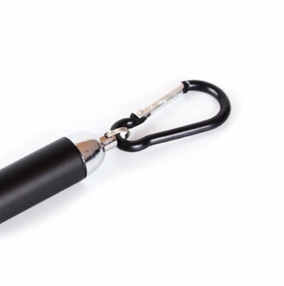 Mosquetón de aleación de aluminio negro 100 unidades mini llaveros para camping