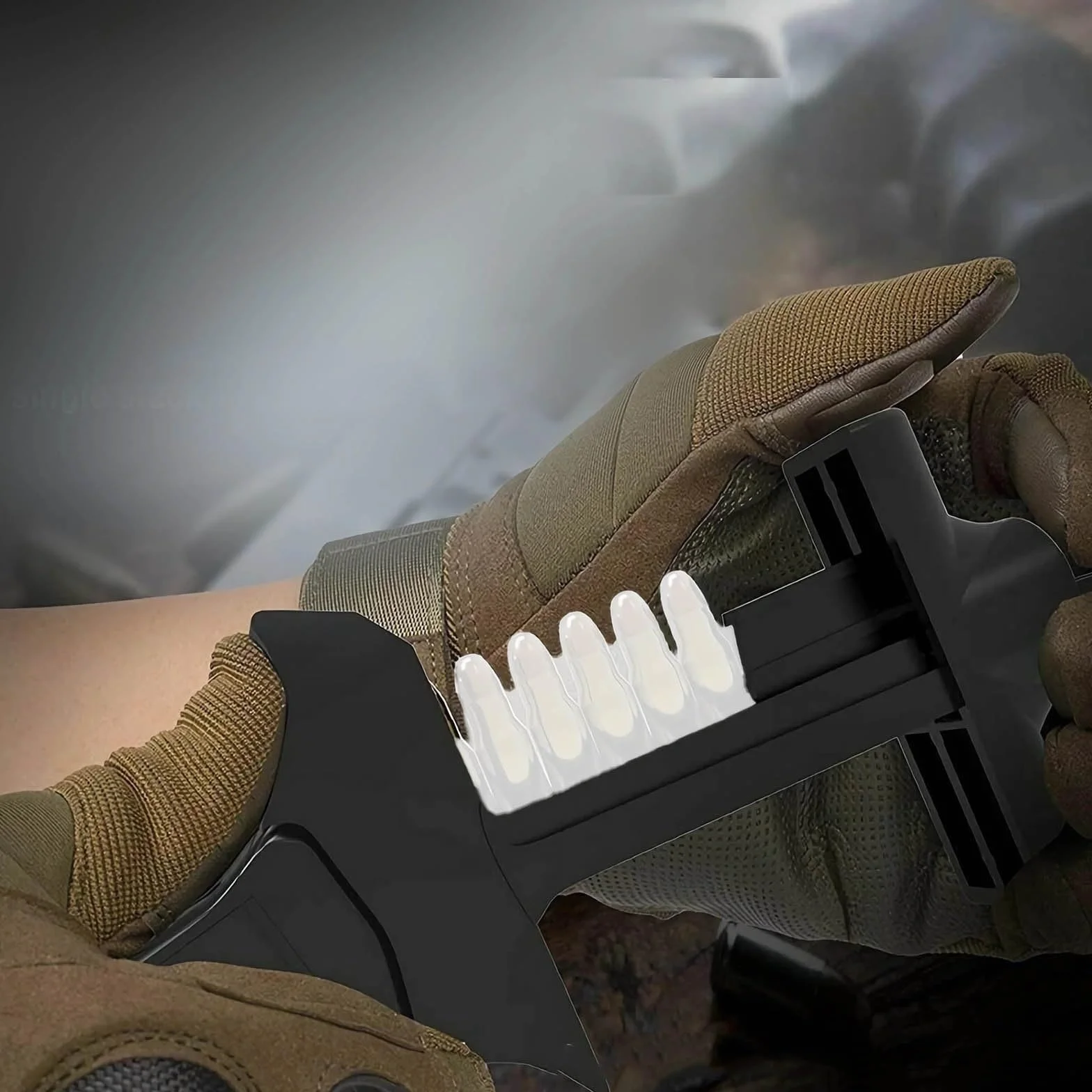 Cargador Rápido de 2 Pasos para 9 mm y .40 S&W, Herramienta de Carga Ergonómica y Portátil