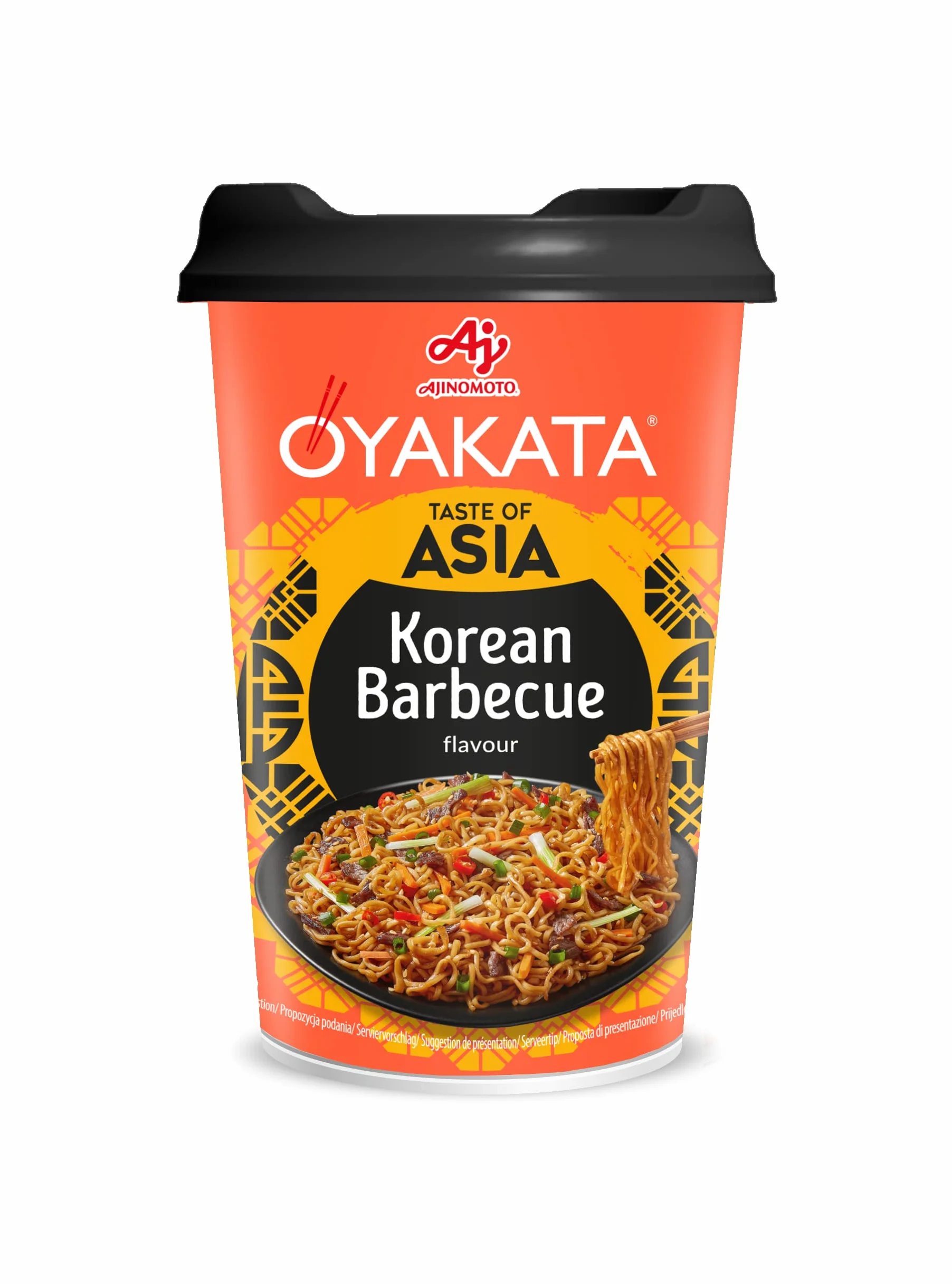 OYAKATA Taste of Asia Korean Barbecue 93 g Fideos Orientales Harina Trigo Salsa BBQ Guarnición Deshidratada