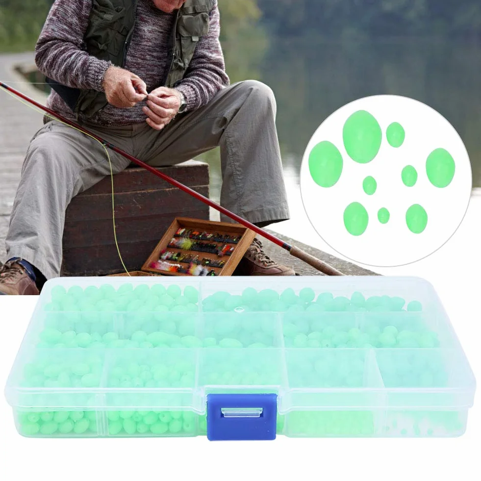 SUNGOOYUE Perlas de Pesca Luminosas 900 Piezas Multifuncional para Pesca Agua Salada Dulce
