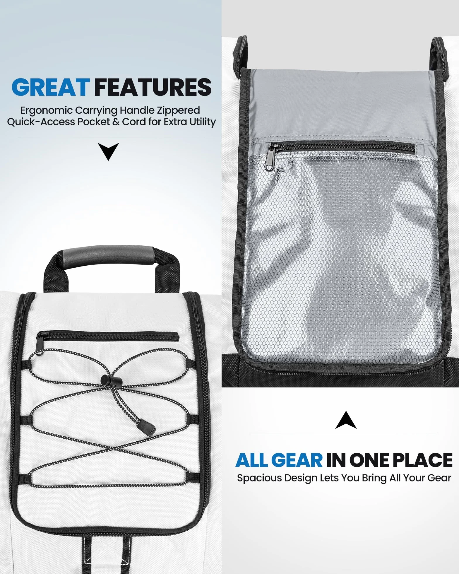 OutdoorMaster Bolsa para Botas 50 L Impermeable para Esquí y Snowboard