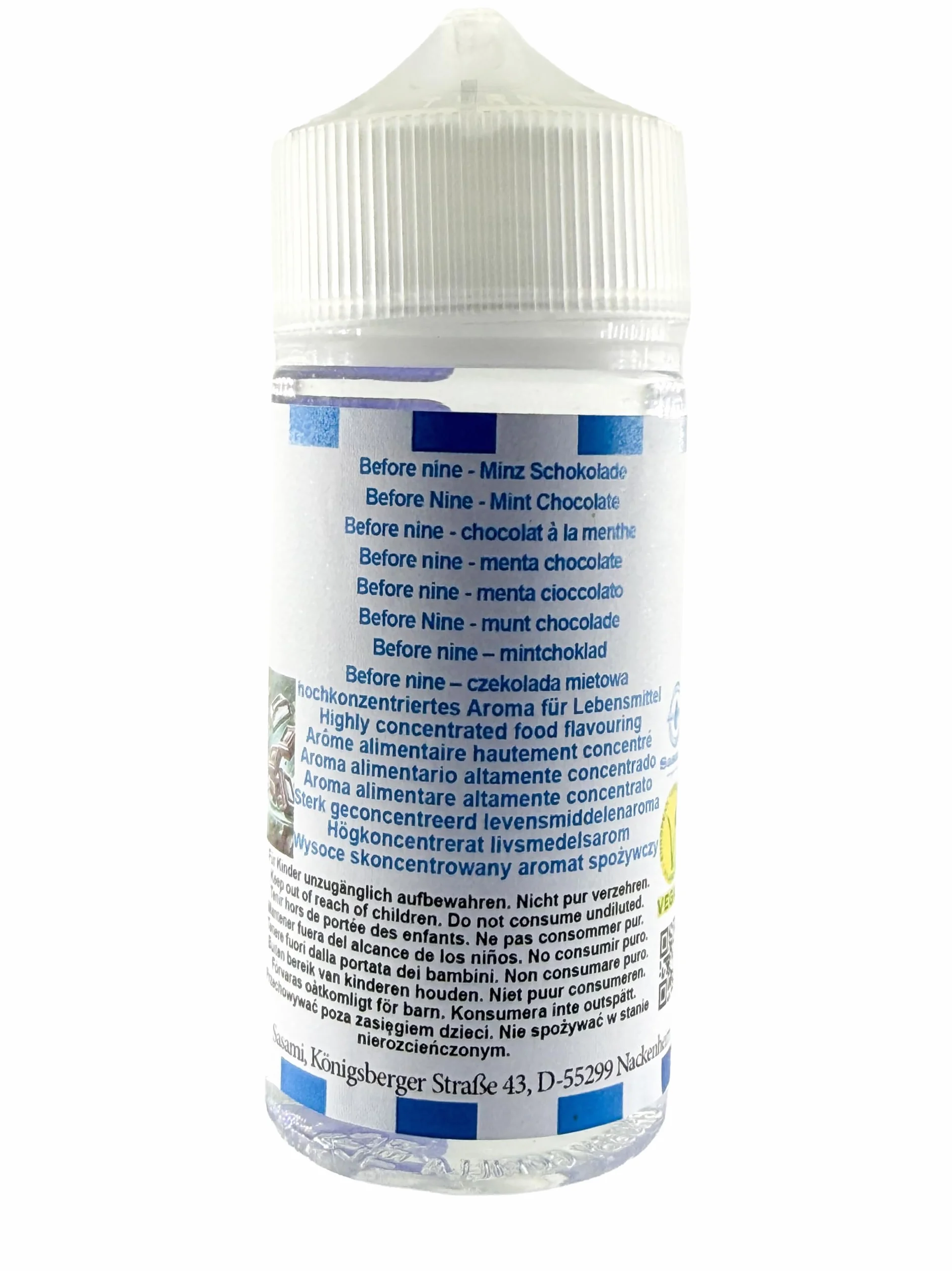 Before nine - menta chocolate aroma concentrado - Vegano - Sasami - 10ml