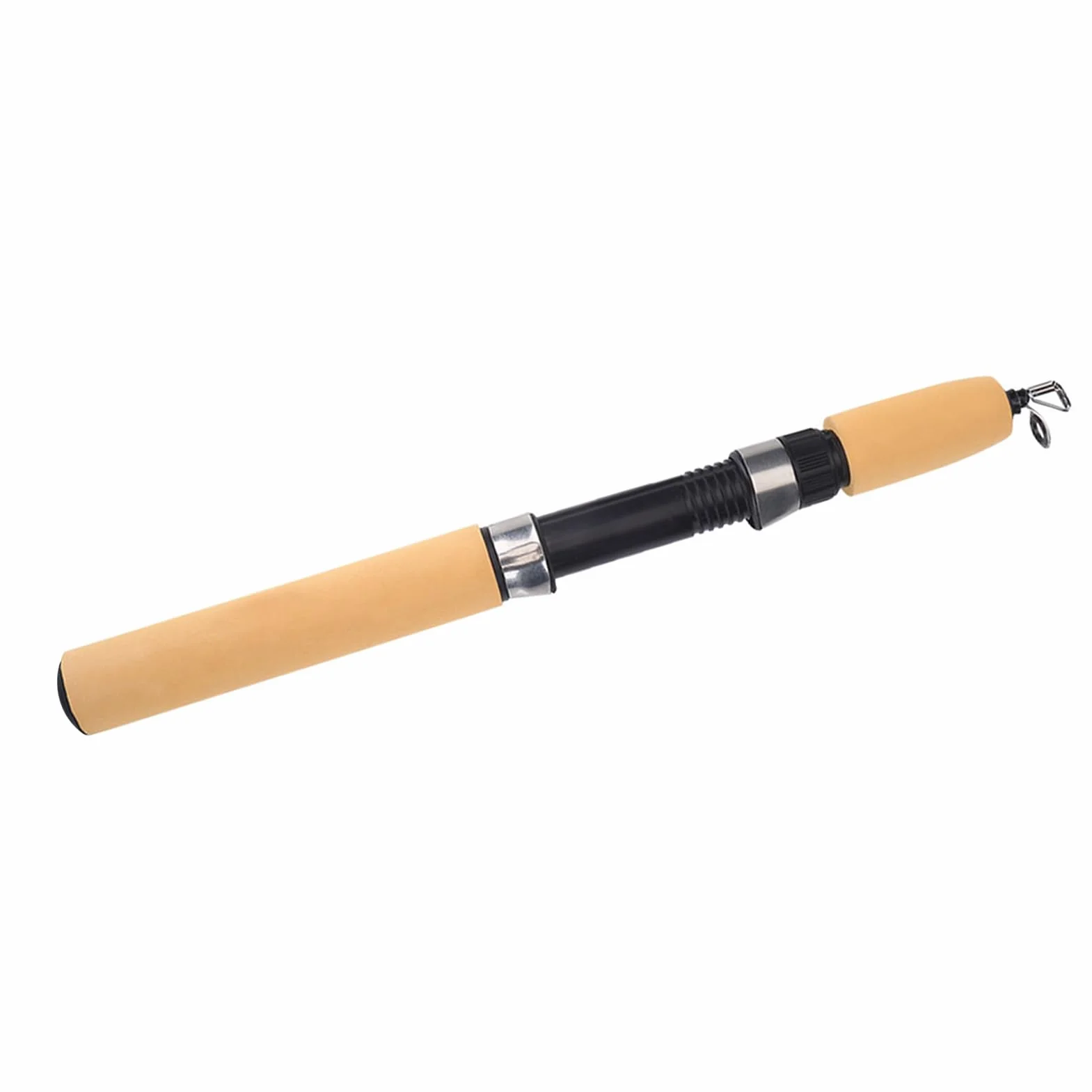 BuyWeek Caña de Pescar Fibra de Carbono Mini Retráctil 77 cm