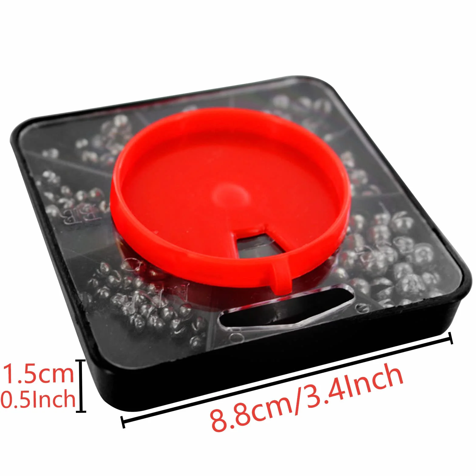 Plomada de Pesca SV 160 Piezas con Caja de Almacenamiento, Pesos de Balsa 0.4g-1.5g