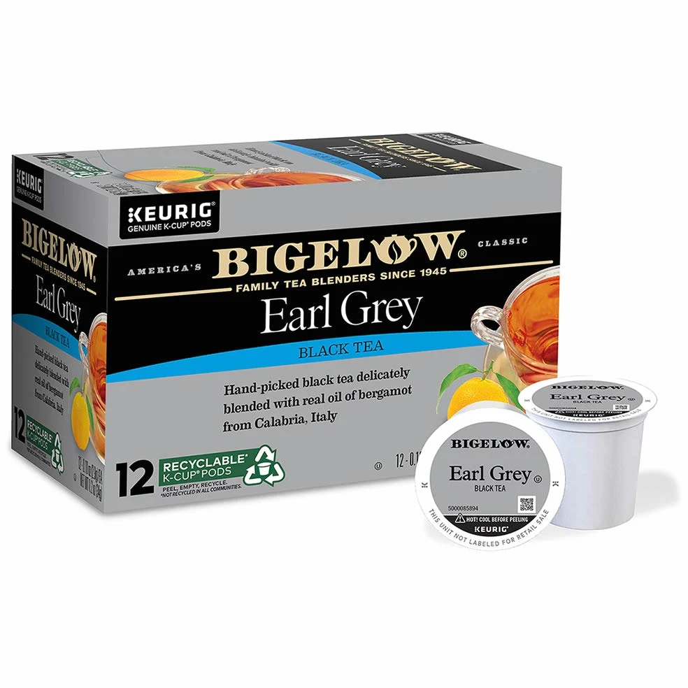 Bigelow Earl Grey Tea, Keurig K-Cups, 72 unidades
