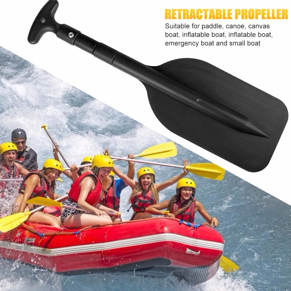 Pala de kayak telescópica plegable portátil retráctil de plástico