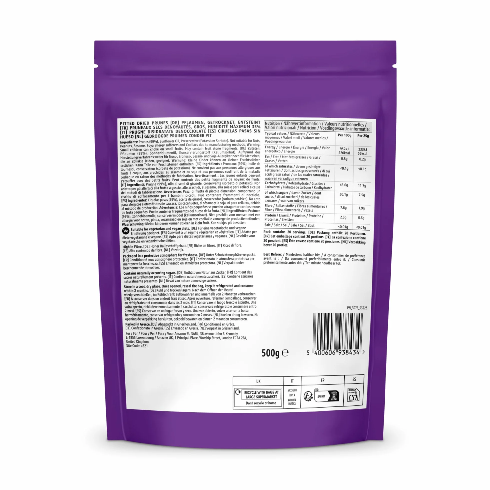 by Amazon Ciruelas Pasas - 500g