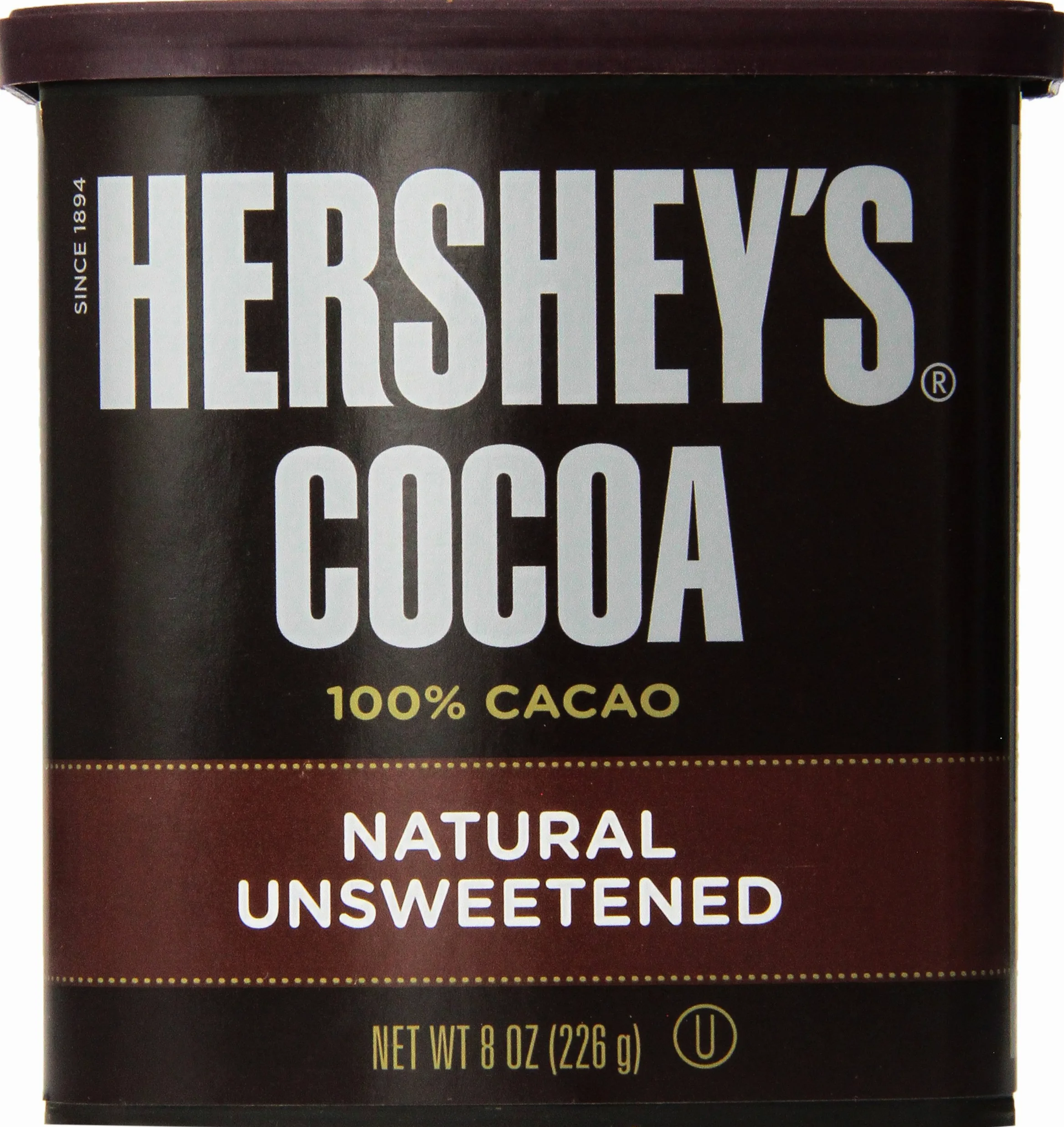 Hershey's Cocoa, Unsweetened, 8-Ounce Container (Pack of 2)