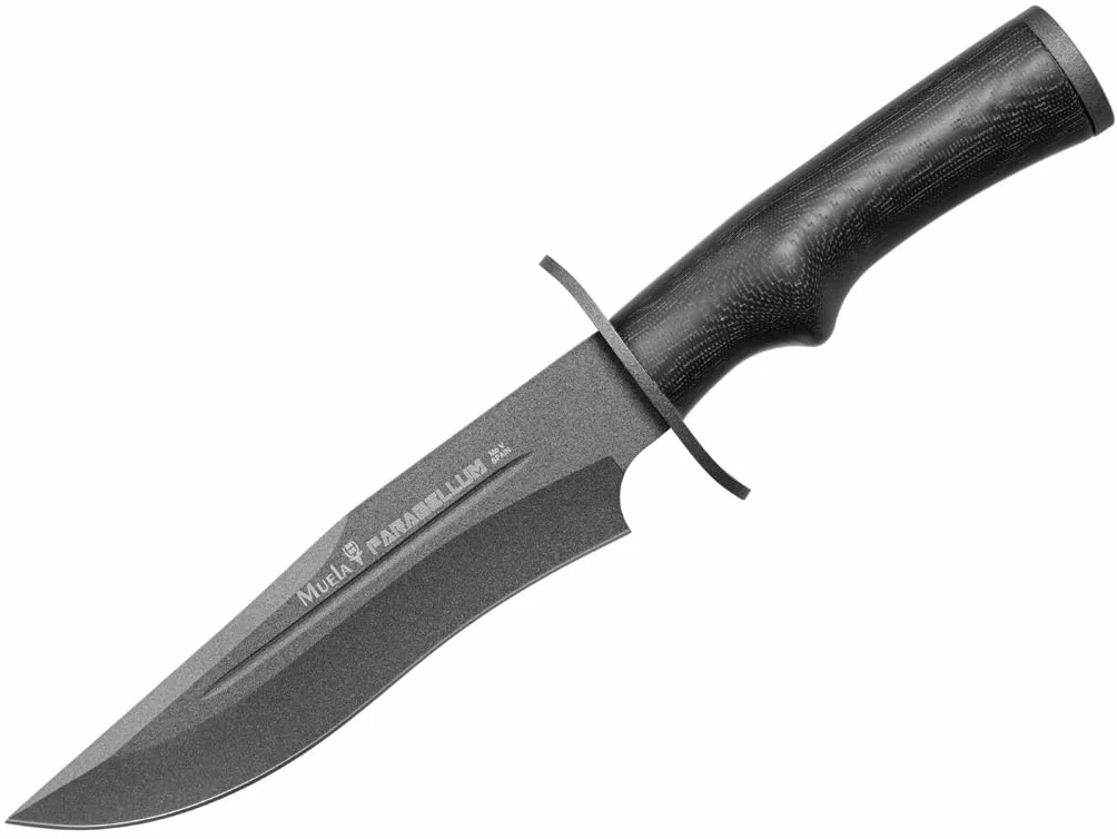 LO TRINCO YO Muela Cuchillo de Caza PARABELLUM-17N Acero Inoxidable 1.4116 17 cm Micarta negra