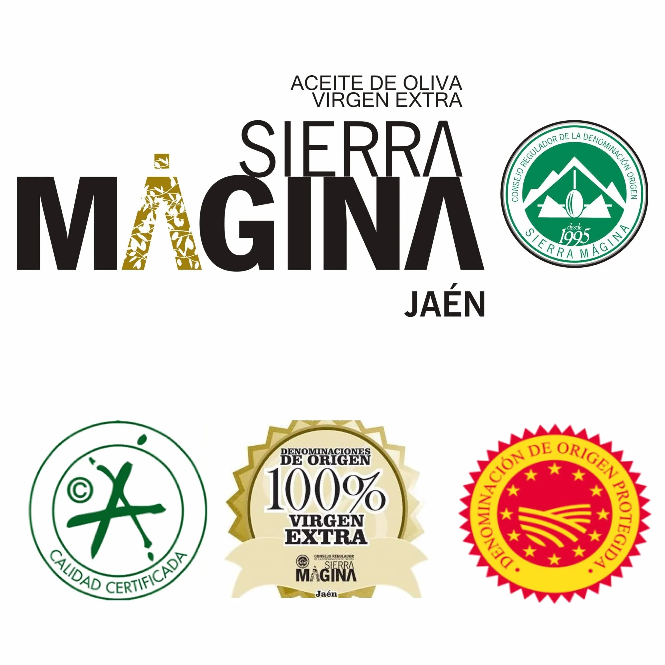 Aceite de Oliva Virgen Extra Jaén 100% Picual Premium Reserva Familiar AOVE Sierra Mágina Vergilia 5 Litros