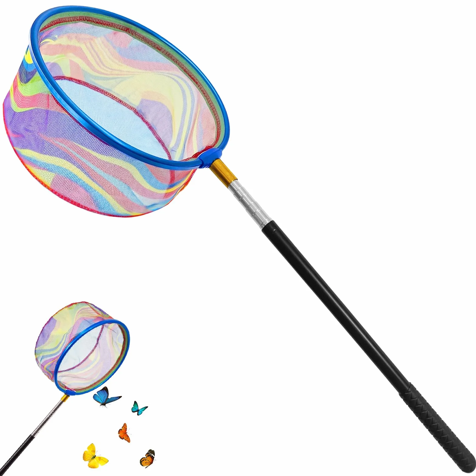 Cazamariposas Red de Pesca para Niños Telescópica 41-150 cm Playa Jardín