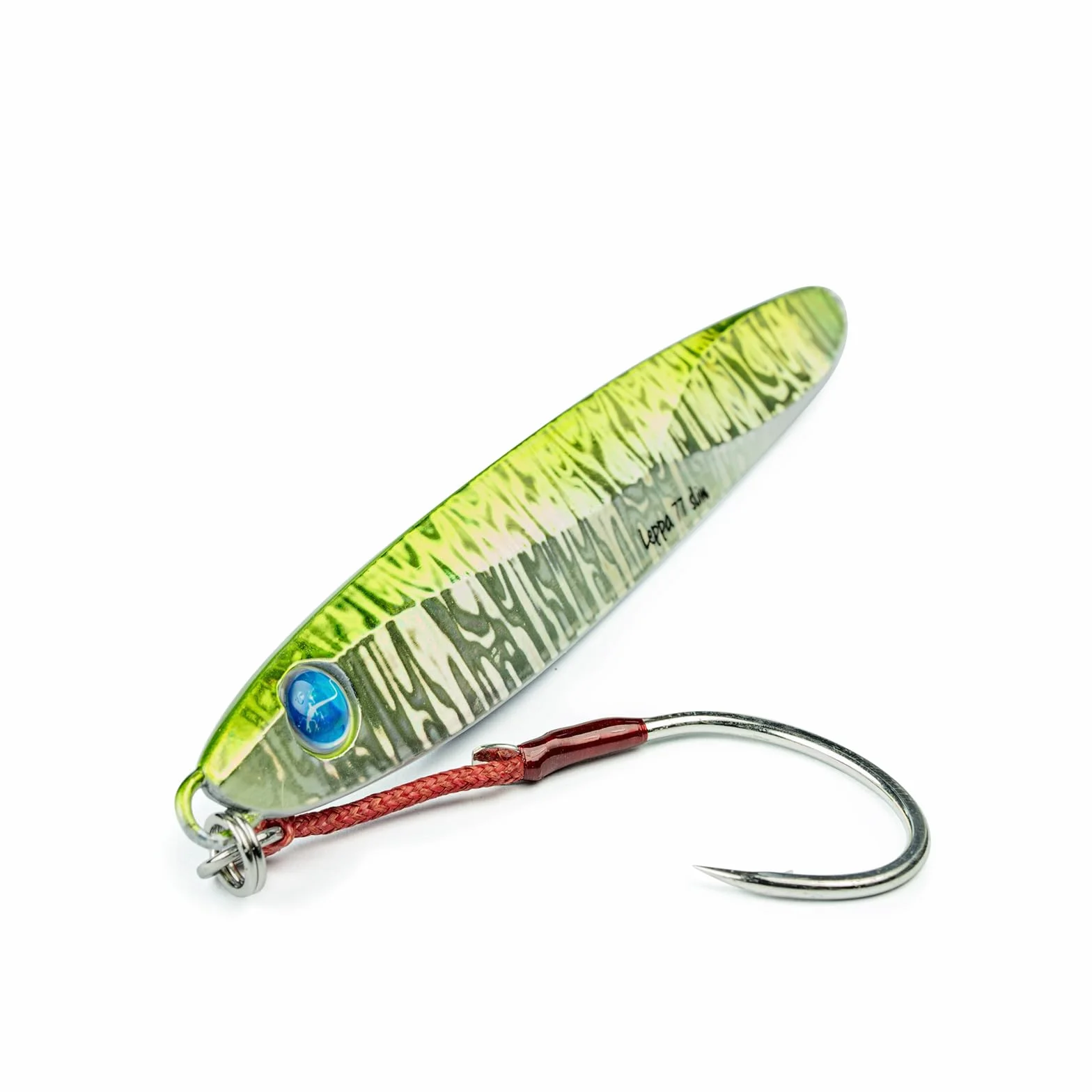 SEASPIN LEPPA 77 Slim Jig Green 115 mm 77 g Casting Jig