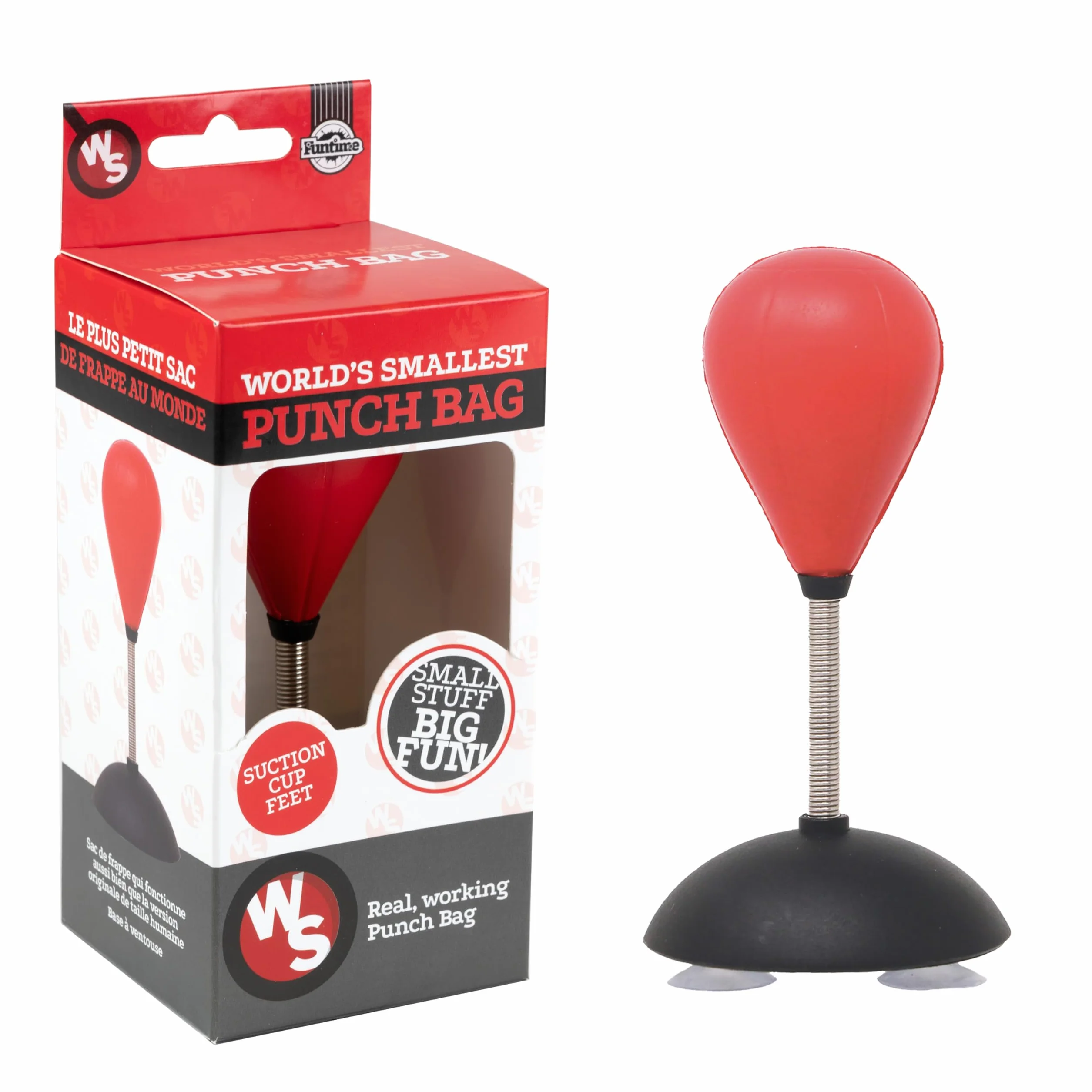 Funtime Gifts Mini Saco de Boxeo más pequeño del Mundo Rojo EG7960