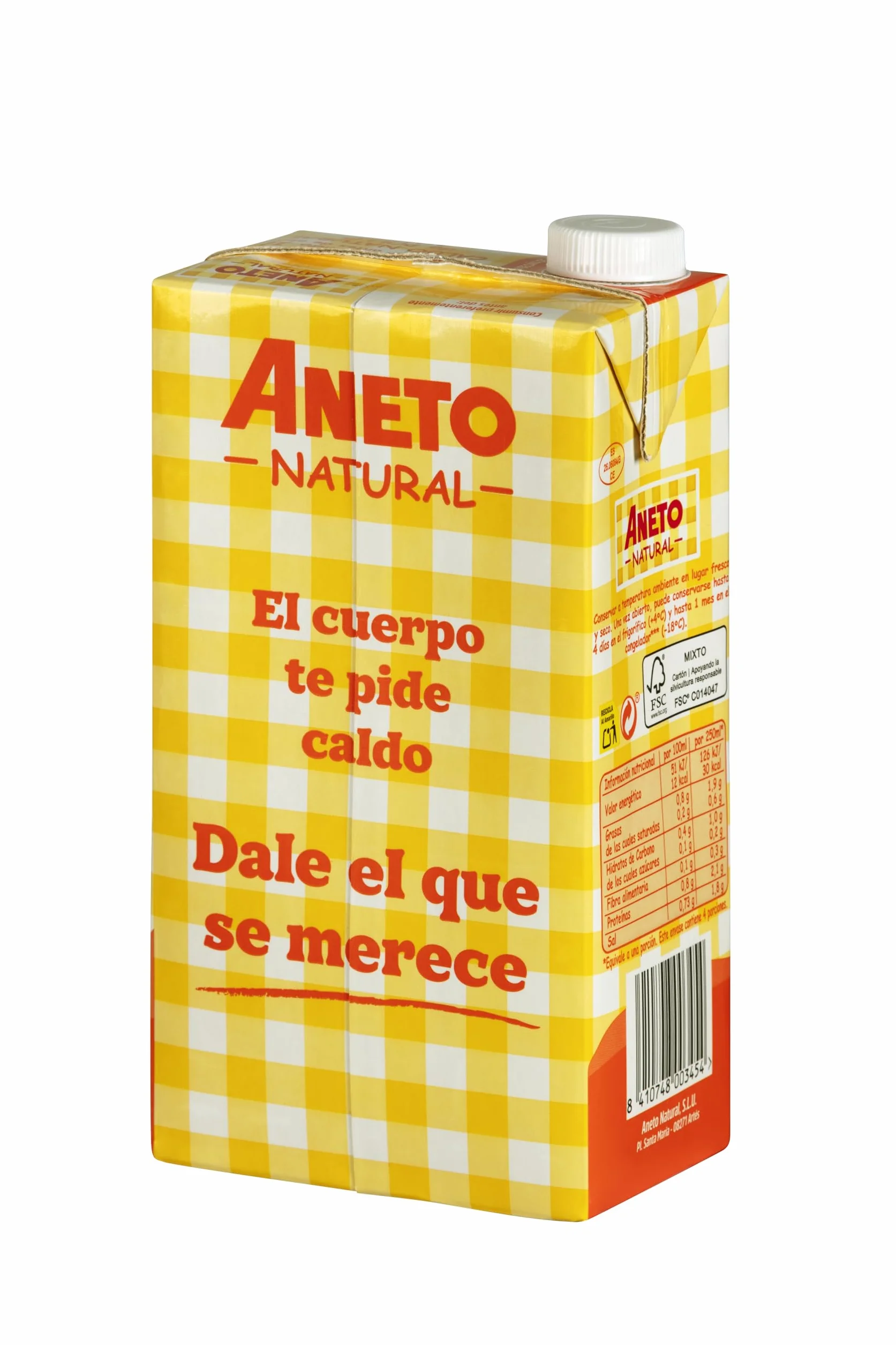 Aneto Caldo de Pollo Asado 100% Natural - 6x1L