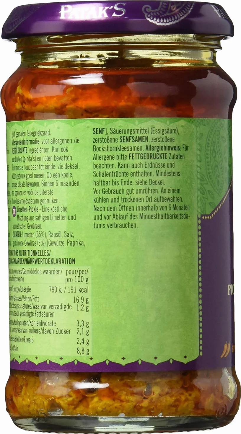 - Pataks - Lime Pickle | 283g | BUNDLE by Patak's