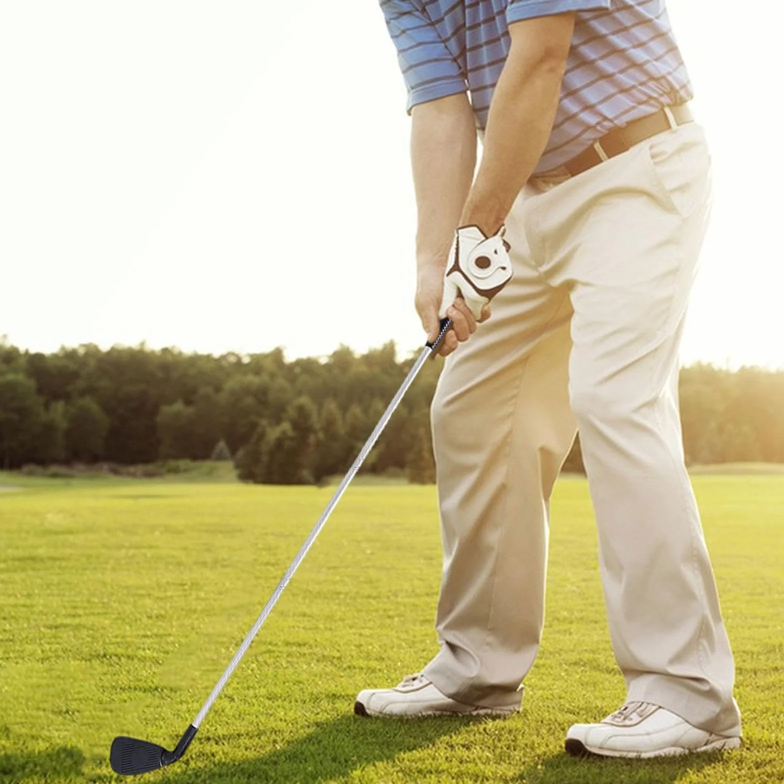 Putter de Golf para Hombres y Mujeres, Diestros y Zurdos - Palo Largo de Ejercicio