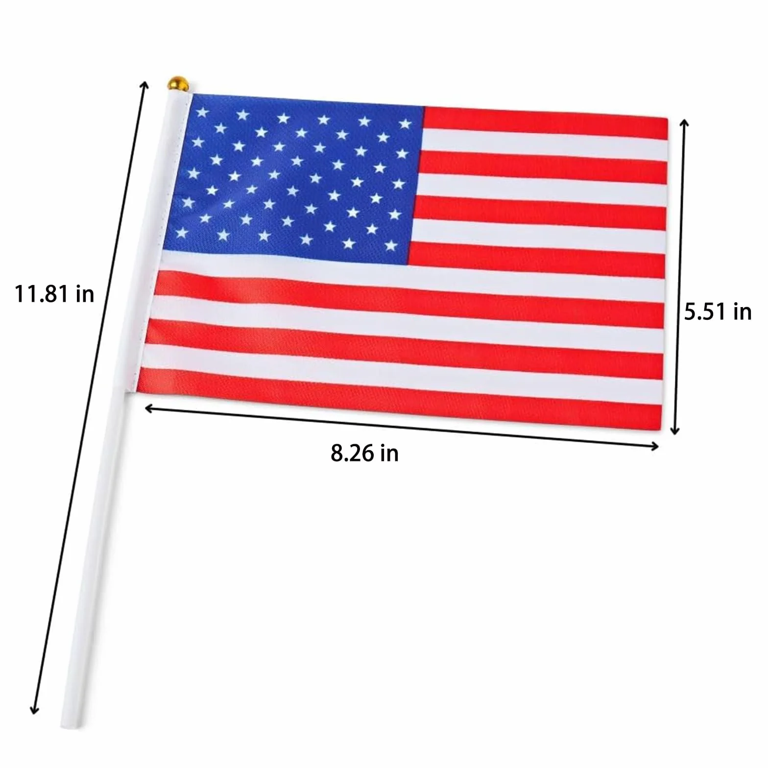 Banderas De Estados Unidos Miniatura 12PC Decoración Fiesta Copa Mundial