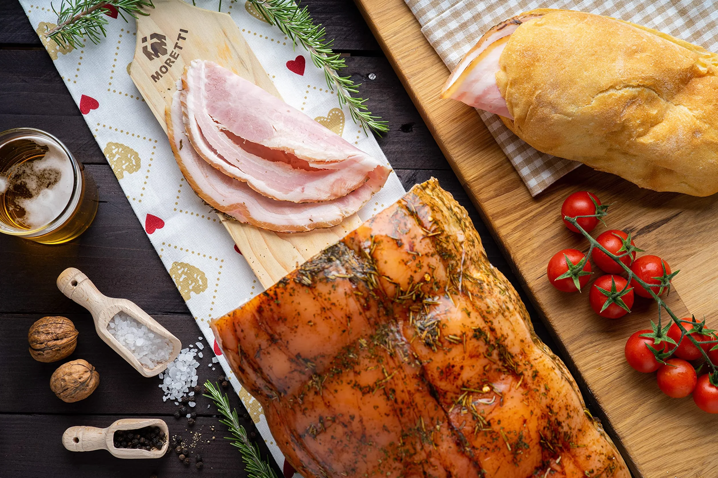 Moretti Porchetta di Ariccia IGP al vacío 1 kg - Carne de cerdo italiana crujiente sin gluten