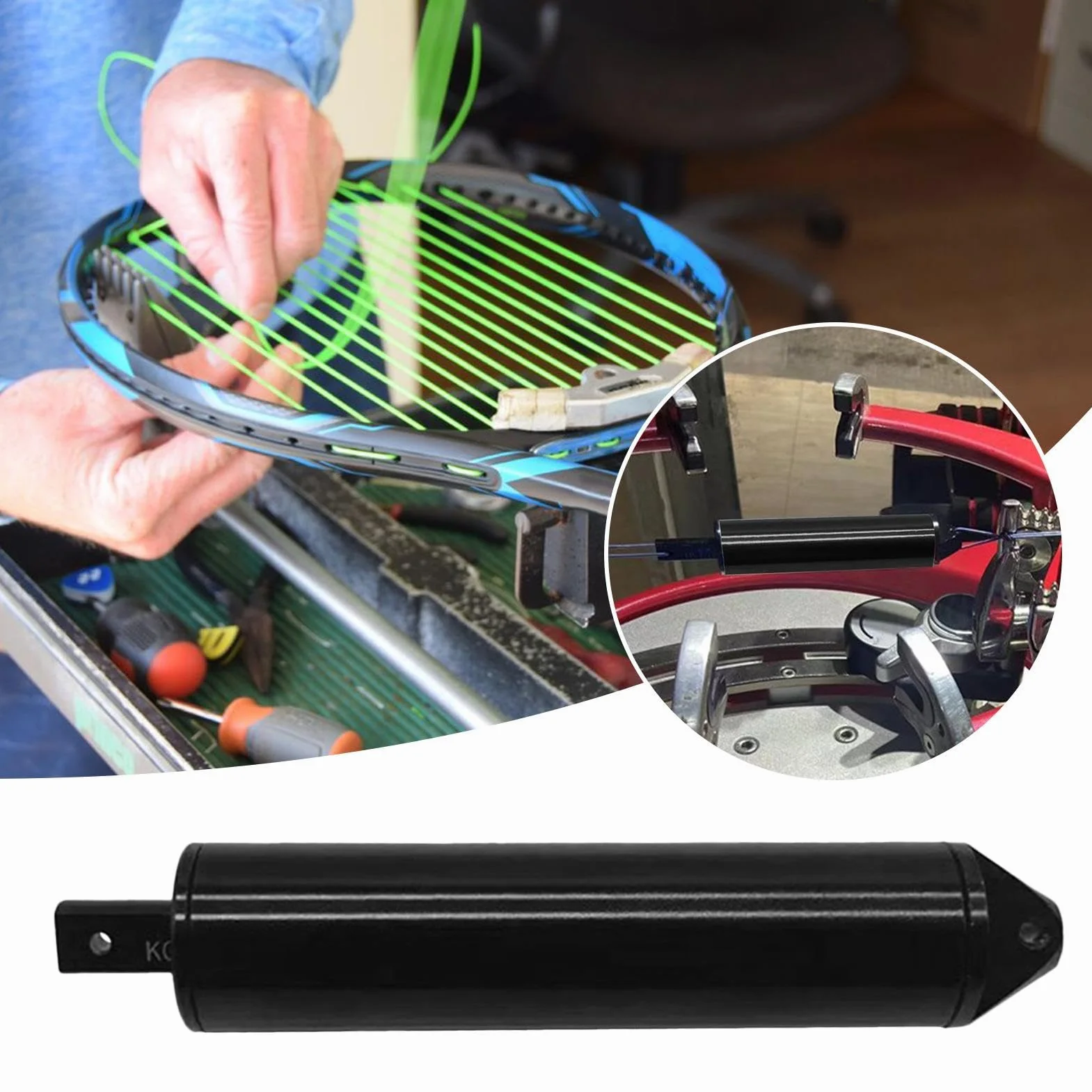Medidor de Tensión de Cuerdas de Tenis - Calibrador Preciso para Raqueta de Tenis, Bádminton, Squash