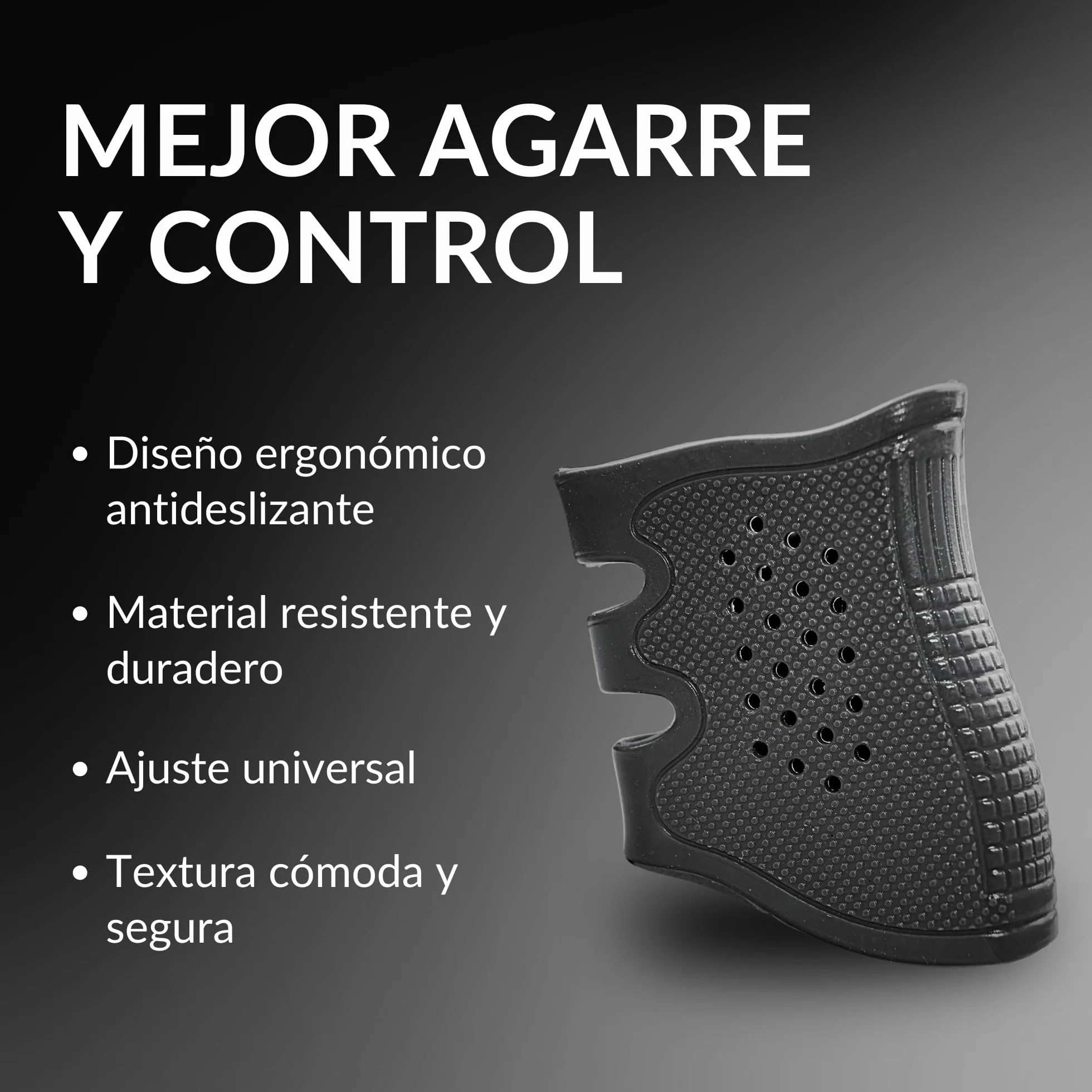 Funda Pistola Airsoft Sibo Grip Ergonómico Antideslizante Goma Silicona Accesorio