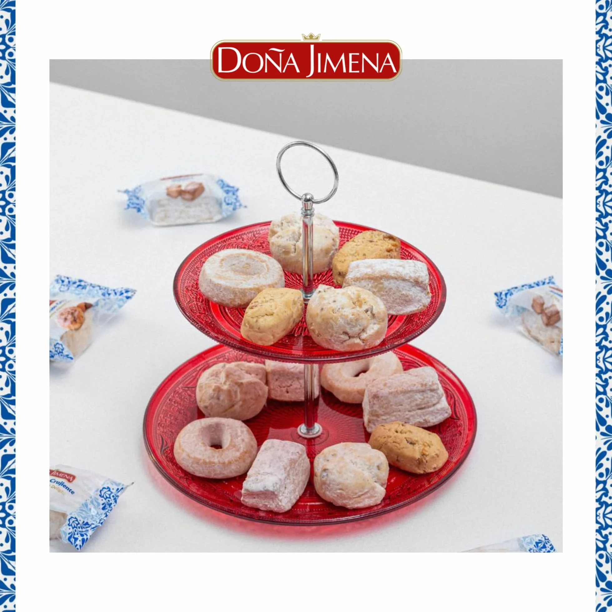 Doña Jimena Gran Surtido de Dulces Tradicionales 1000 Gramos, Especialidades y Chocolates Mini Pralinés Sabores Variados, Típico Dulce Navideño Receta Artesanal