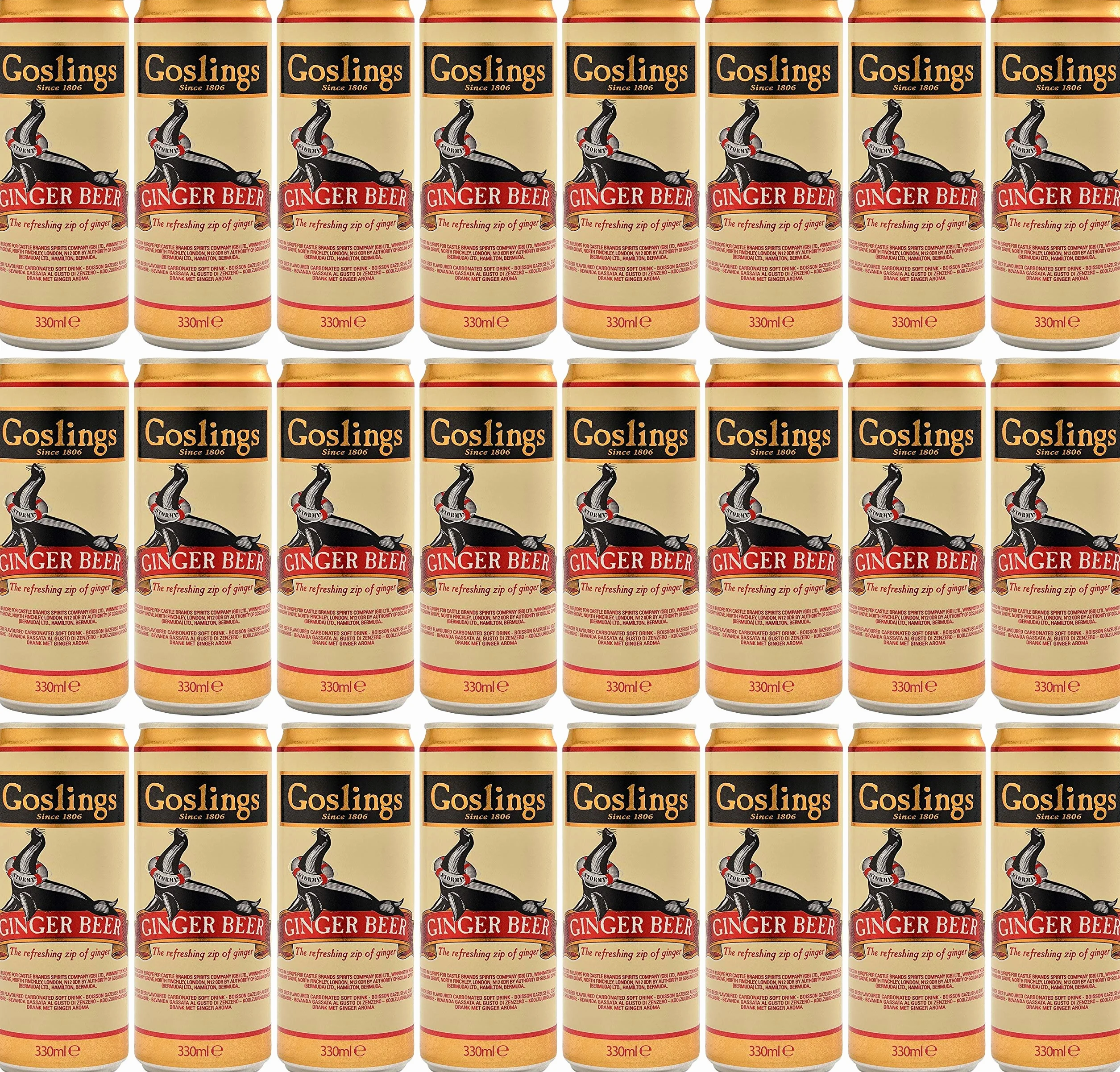 Goslings Ginger Beer 330 ml Case of 24