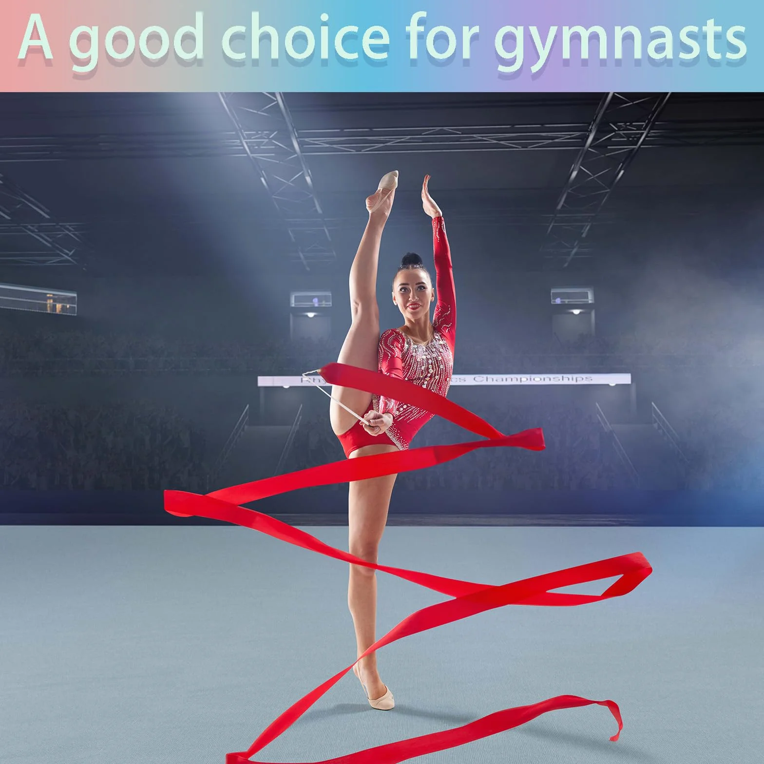 Cintas de Baile rítmico 2M, 10 Piezas para Gimnasia y Entrenamiento Infantil
