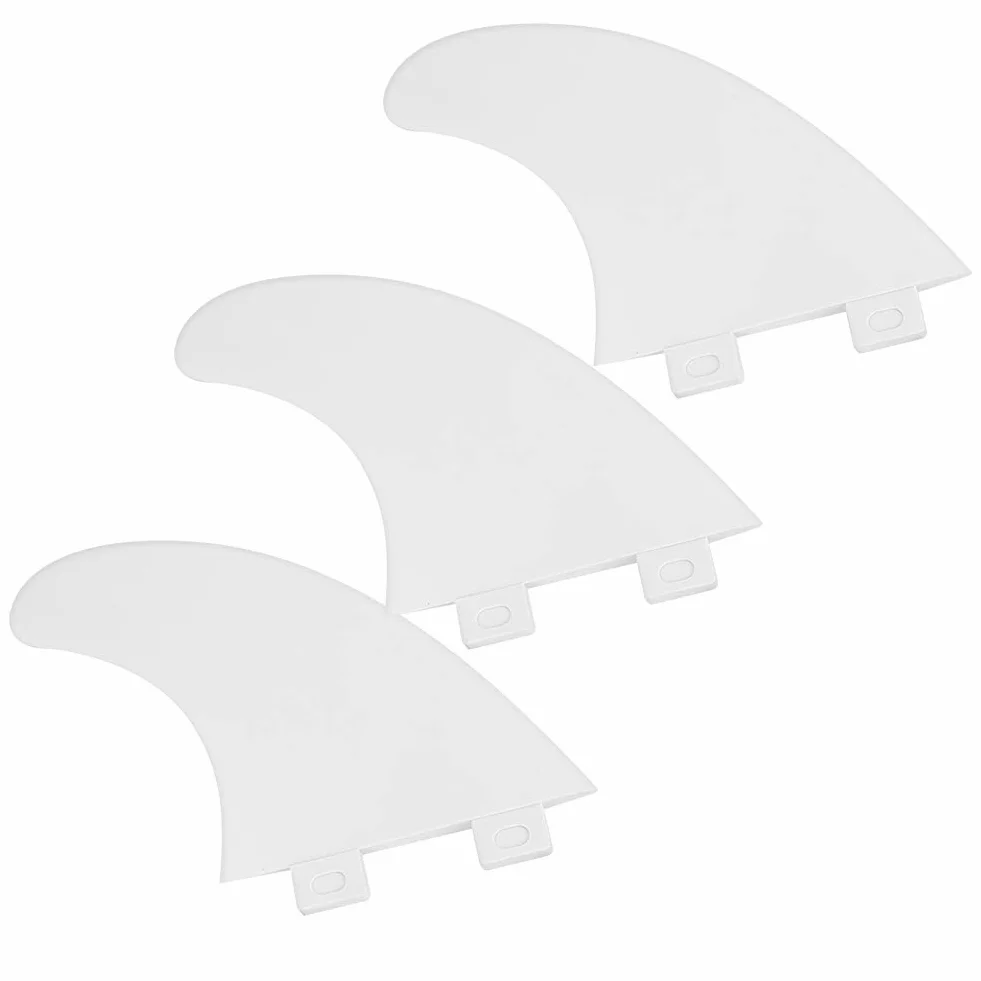 Aleta de Tabla de Surf MAGT 3Pcs FCS G5 para Longboard y Paddleboard Negro Blanco