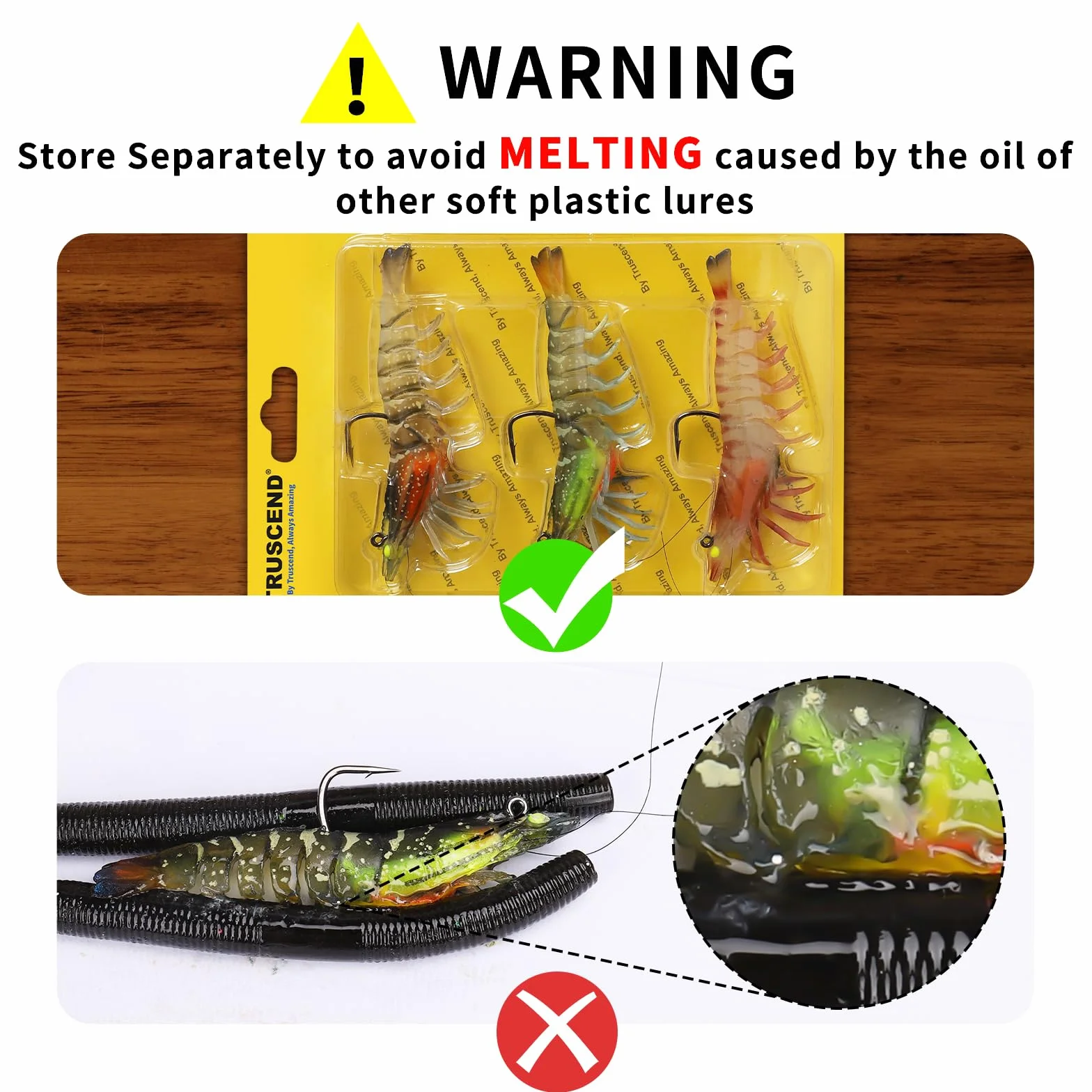 TRUSCEND Pre-Montaje de Pesca Jigs 1:50 Super Durable TPE Señuelos de Pesca Lifelike Camarón Crayfish Swimbait Weedless para Lubina Trucha Walleye