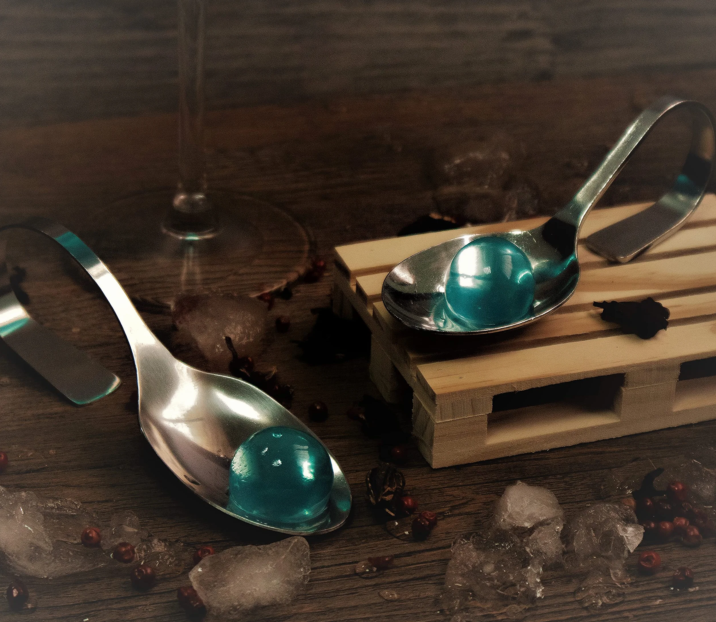 Esfera Mixología Molecular Kit Esferificaciones con Alginato de Sodio 5 Sabores Cocteleria Gin Tonic Regalo Gourmet
