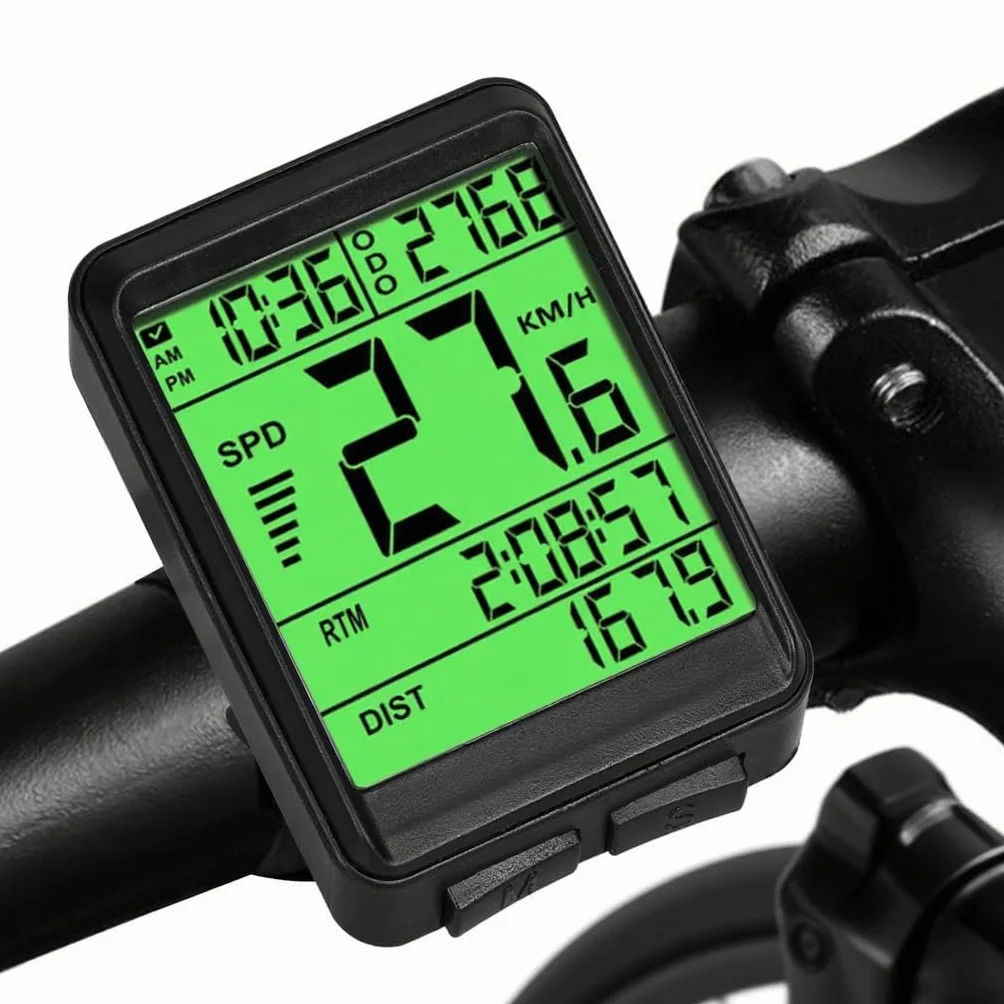 Ciclocomputador inalámbrico IPX7 resistente al agua velocímetro bicicleta automático arranque parada