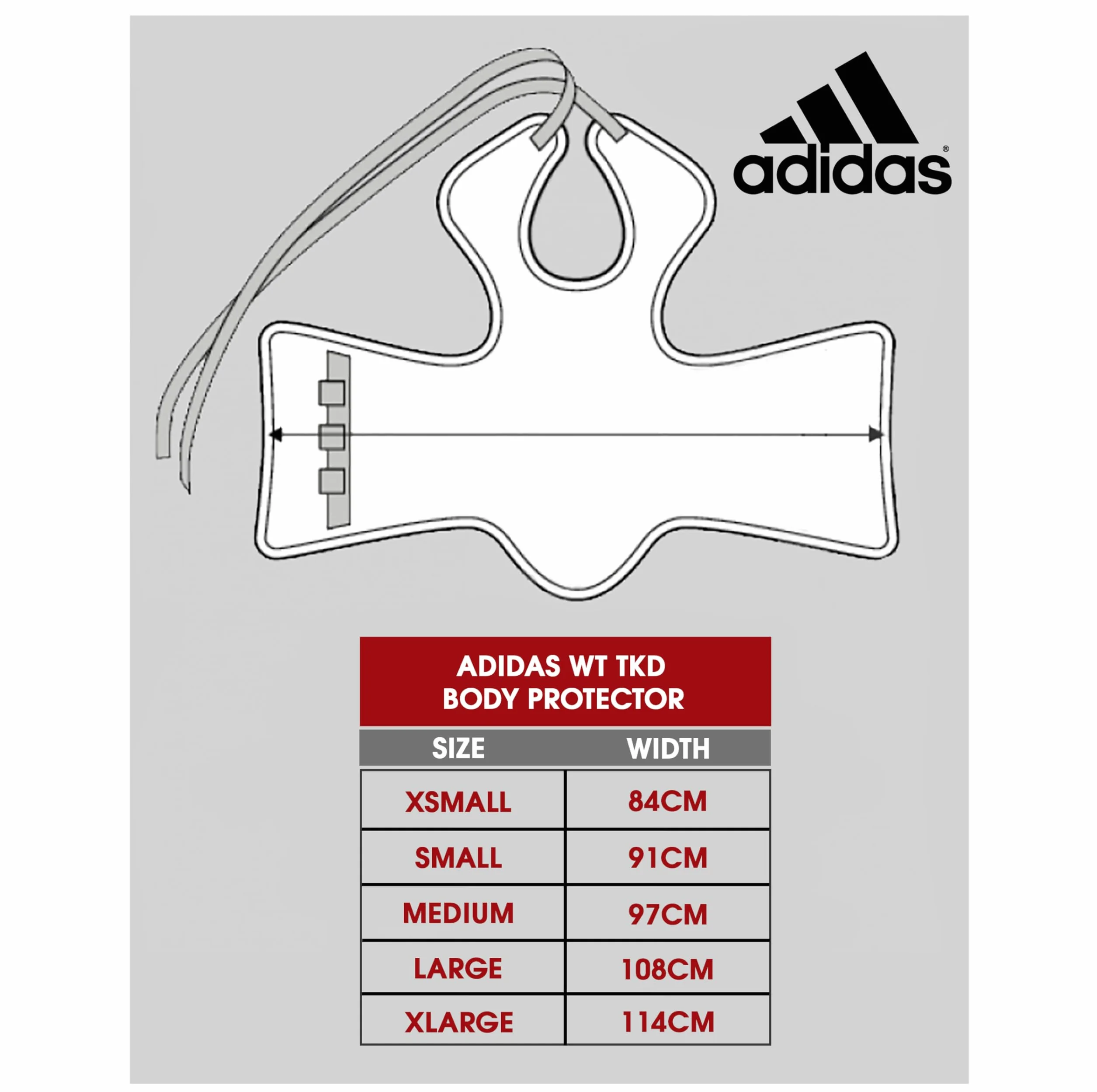 Adidas WT Taekwondo Body Protector Chest Guard
