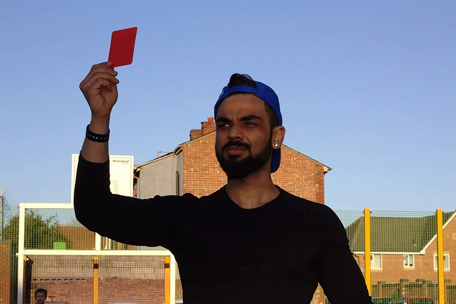Tarjetas de árbitro con Mensaje en inglés Caution & Dismissal, Rojo y Amarillo