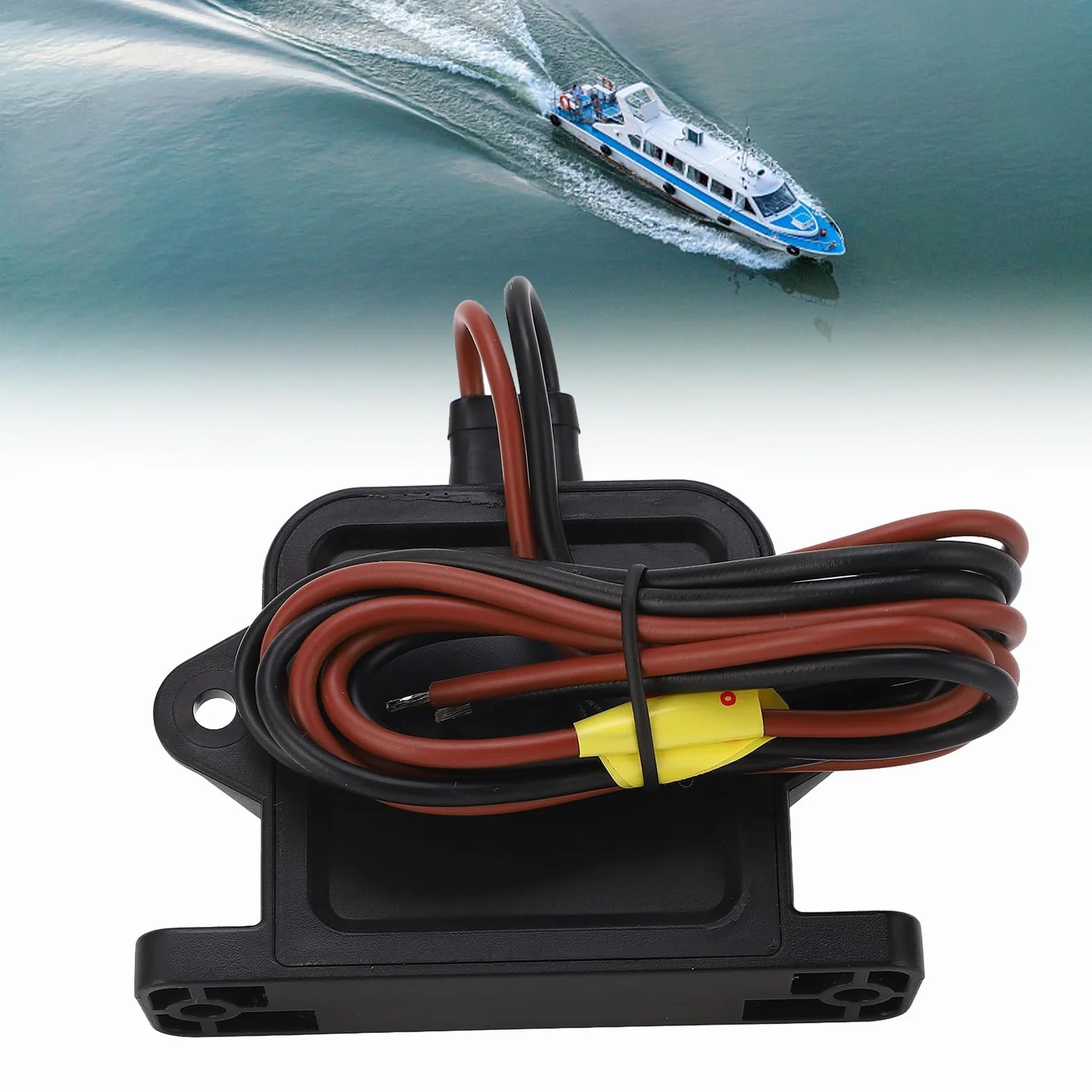 Sensor de bomba de sentina marina 24V Alarma automática Interruptor de flotador Nivel de agua para yates