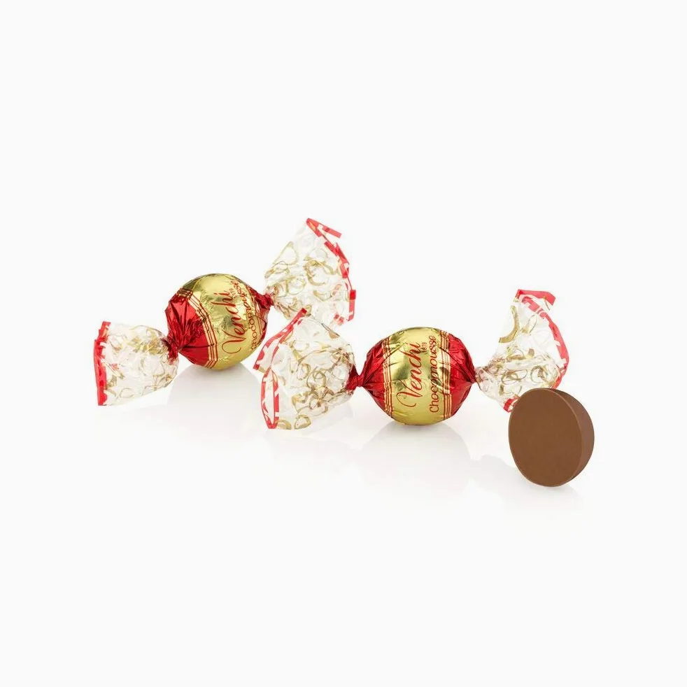 Venchi - Chocomousse de Chocolate con Leche en Bolsa a Granel, 1 kg - con Cobertura de Chocolate con Leche, Relleno de Fior di Latte y Cacao - Sin Gluten