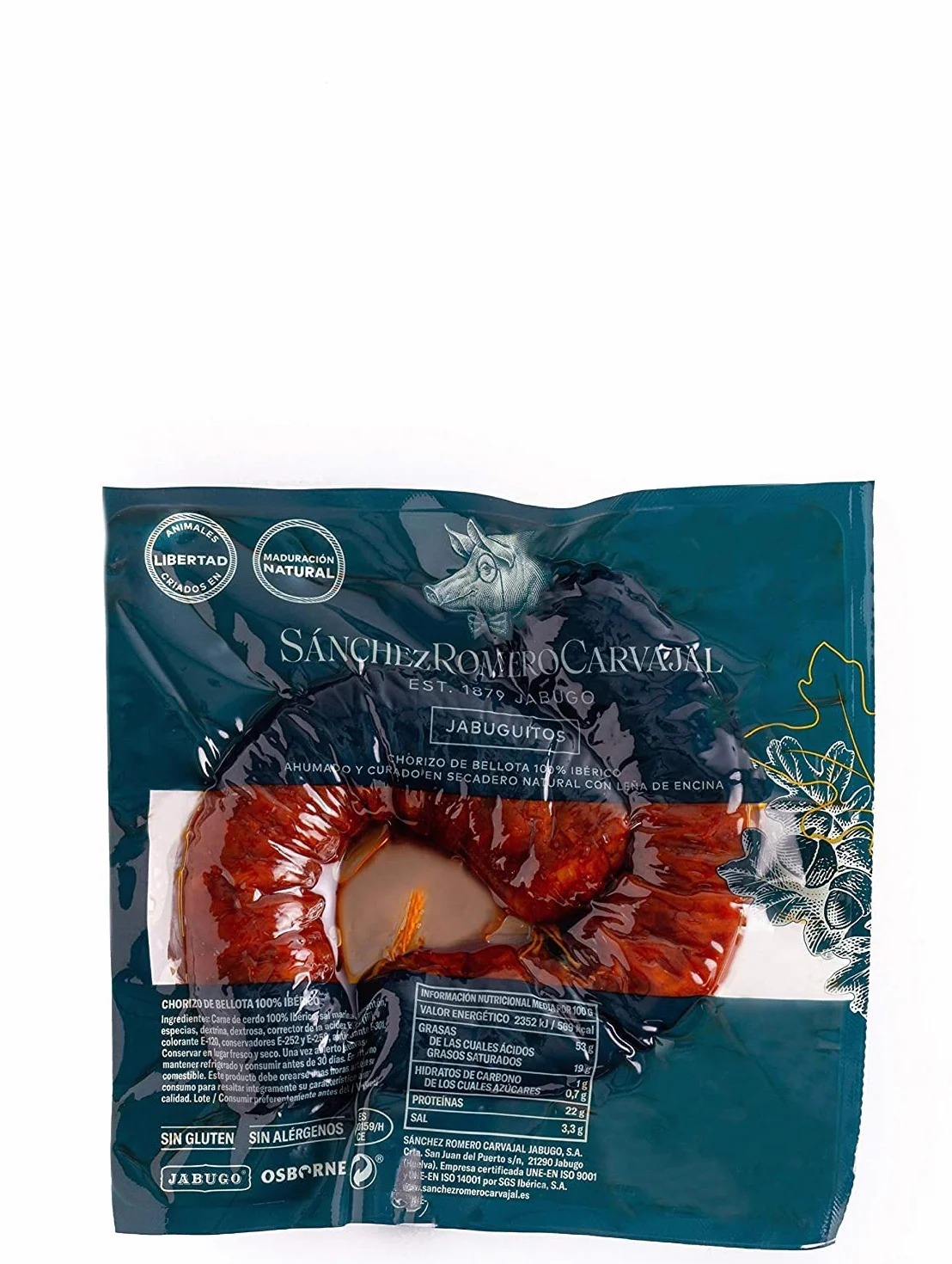 Chorizo de Cerdo Puro Ibérico de Bellota 4 Paquetes