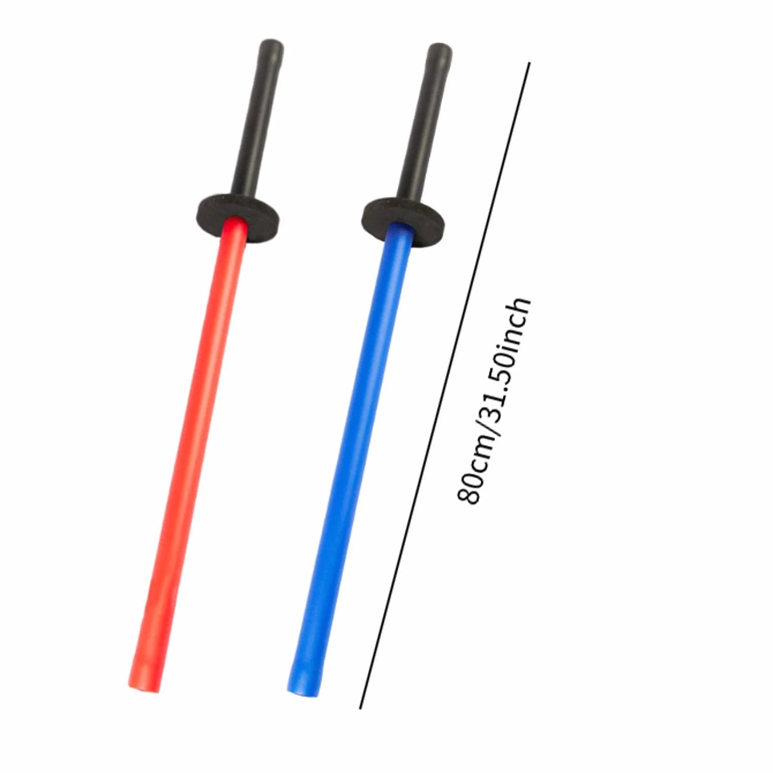 Harilla 2 Espadas de Entrenamiento de Esponja Acolchadas Bokken de Sparring Antideslizantes a Prueba de Sudor 80cm