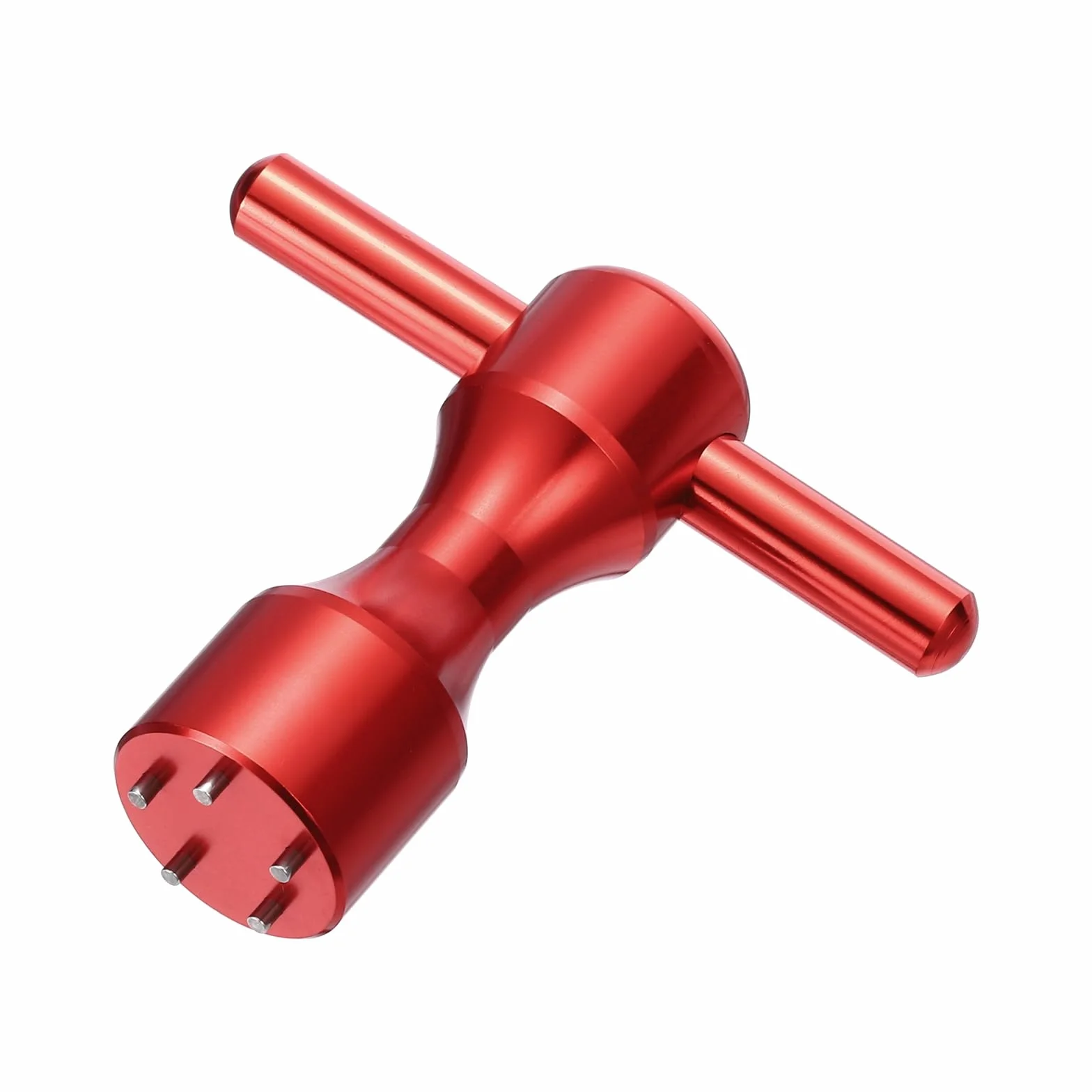 QUARKZMAN Llave de peso para golf de aleación de aluminio con 5 agujeros para putter Studio Select Button Back Rojo