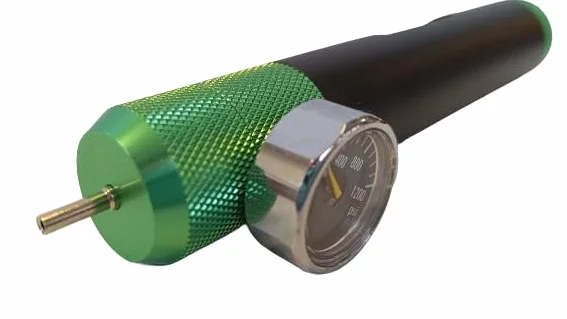 SMB Nuevo CO2 Booster para airsoft con manómetro de gas – Cargador de CO2 para granadas airsoft – Power Tuning