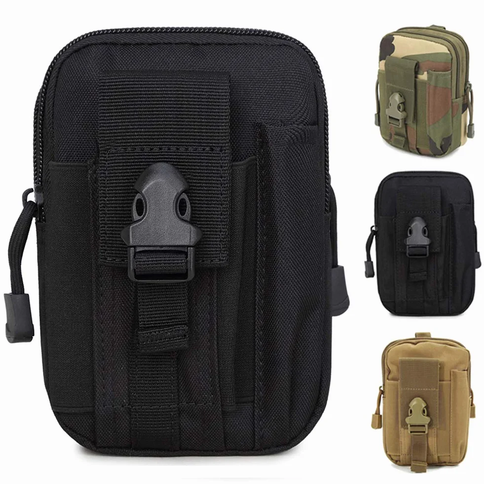 ZhaoCo Multiusos Poly Herramienta Soporte Tactical Molle EDC Bolsa Utilidad Gadget Bolsa Cintura Senderismo Camping