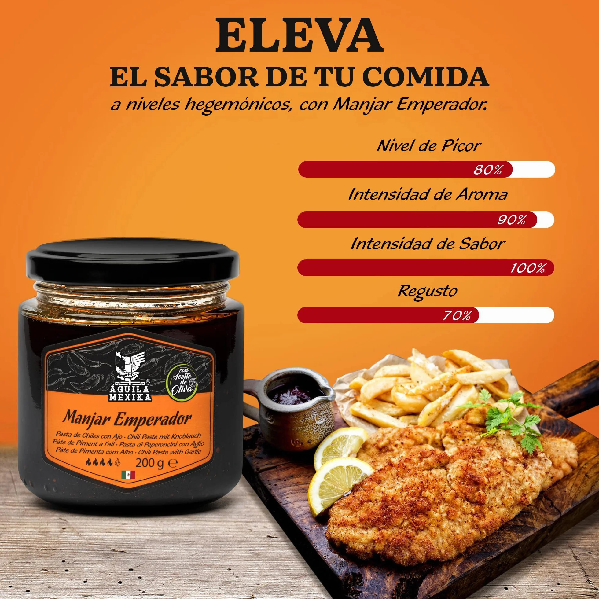 ÁGUILA MEXIKA 3-Pack Escencial Set de salsas picantes gourmet mexicanas ingredientes naturales