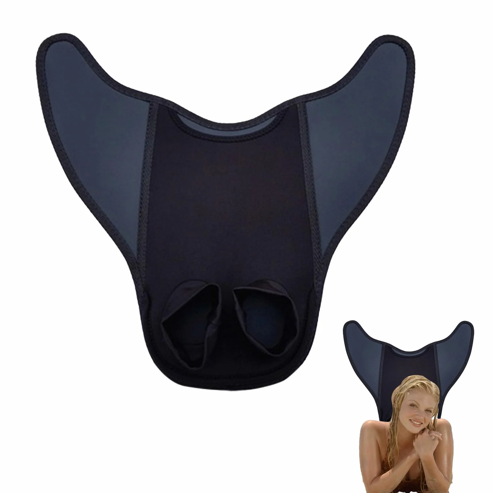 Aletas De Natación Piscina 48x44cm Sirena Para Adultos Ajustable Monoalina Entrenamiento Buceo Profesional